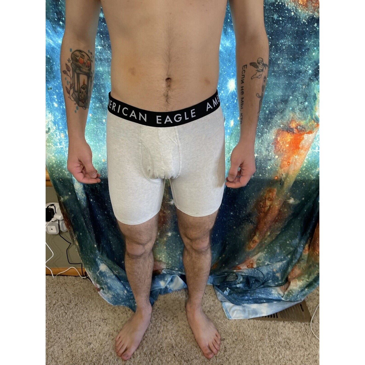 men's american eagle white compression shorts large New And Unworn