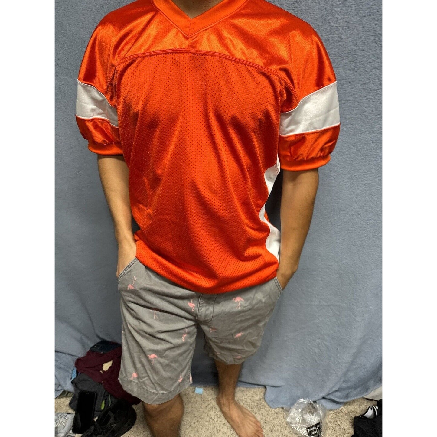 Men’s Orange Champro Sports Medium Football Jersey