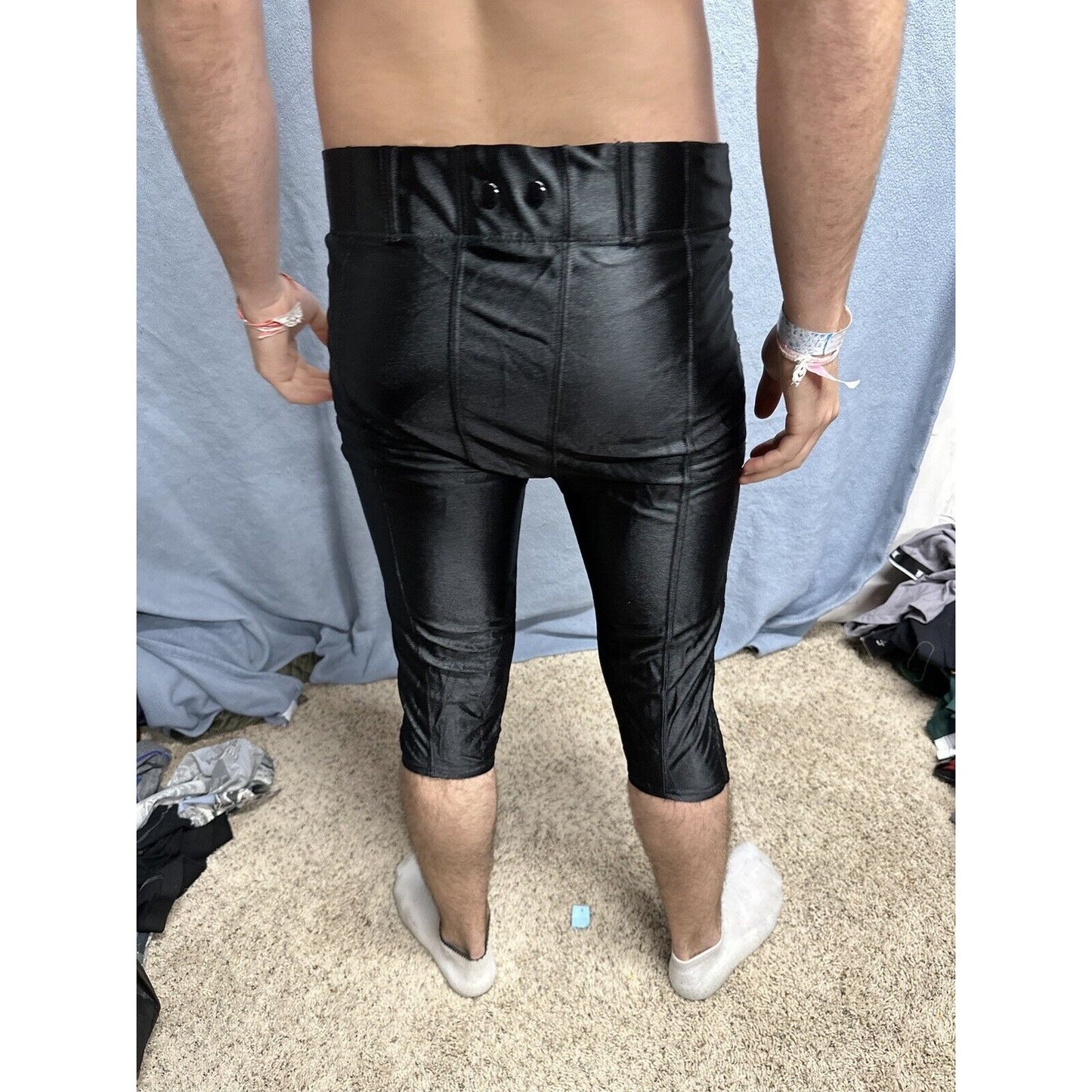 Men’s Black XL 34-36 Polyester Football Pants
