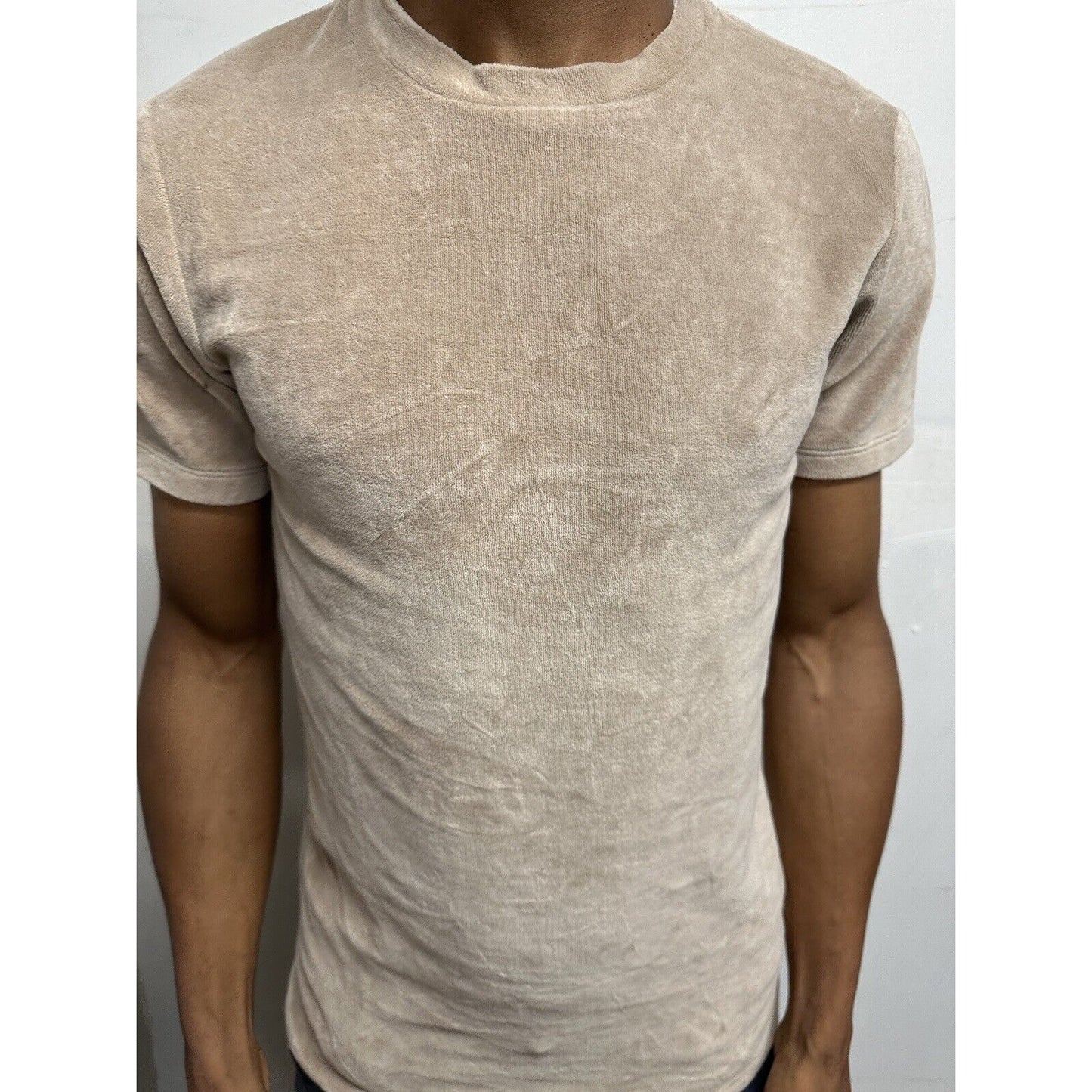 Men’s Boohooman Medium Short Sleeve Tan Shirt