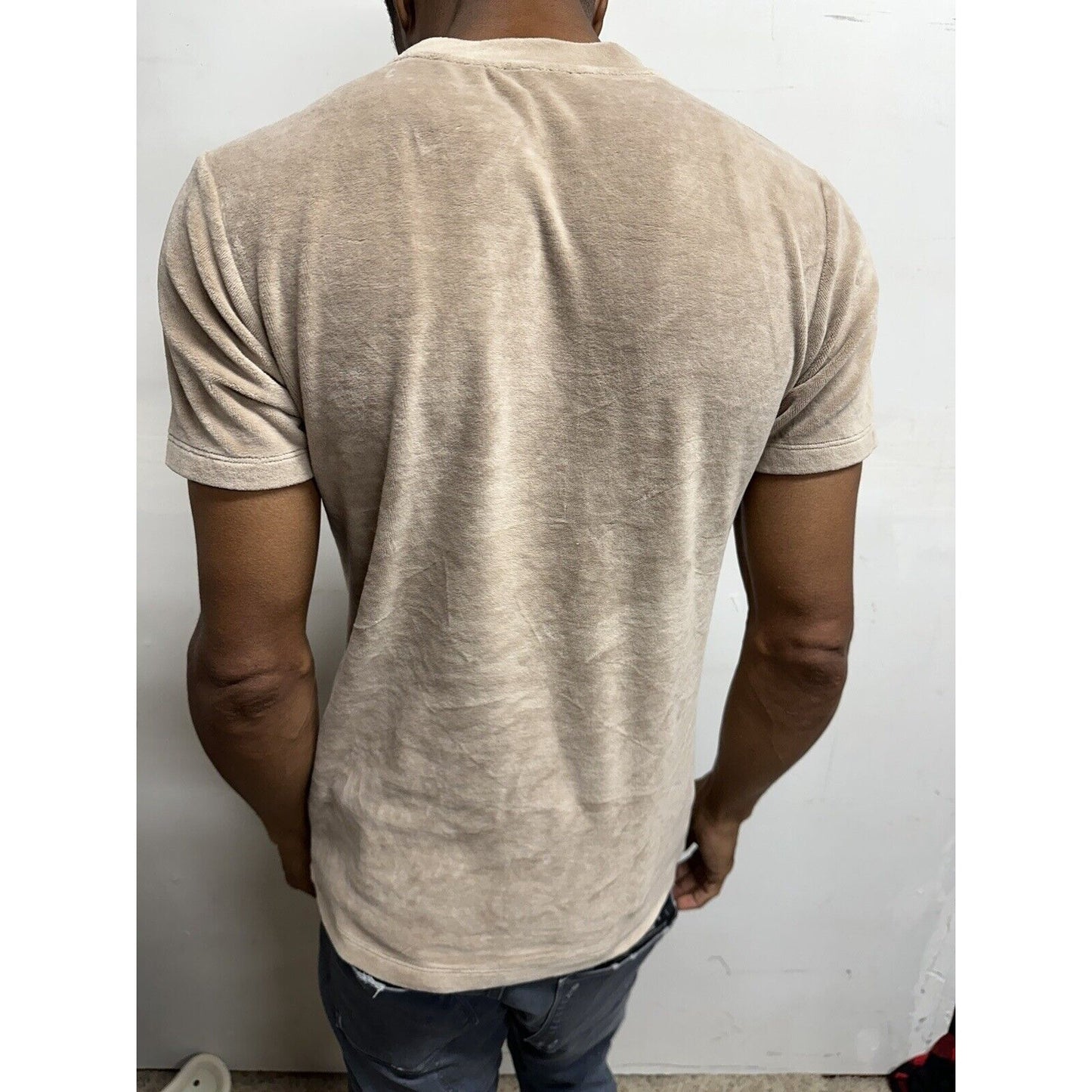 Men’s Boohooman Medium Short Sleeve Tan Shirt