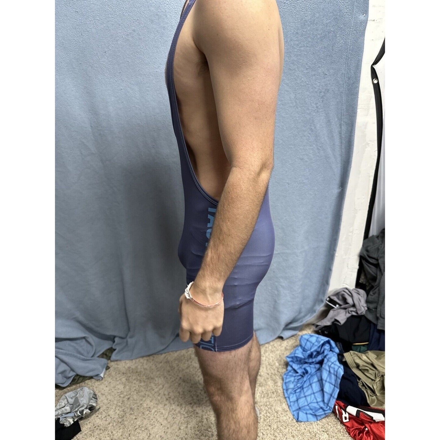 Men’s Tauwell Athletics Gray Wrestling Singlet