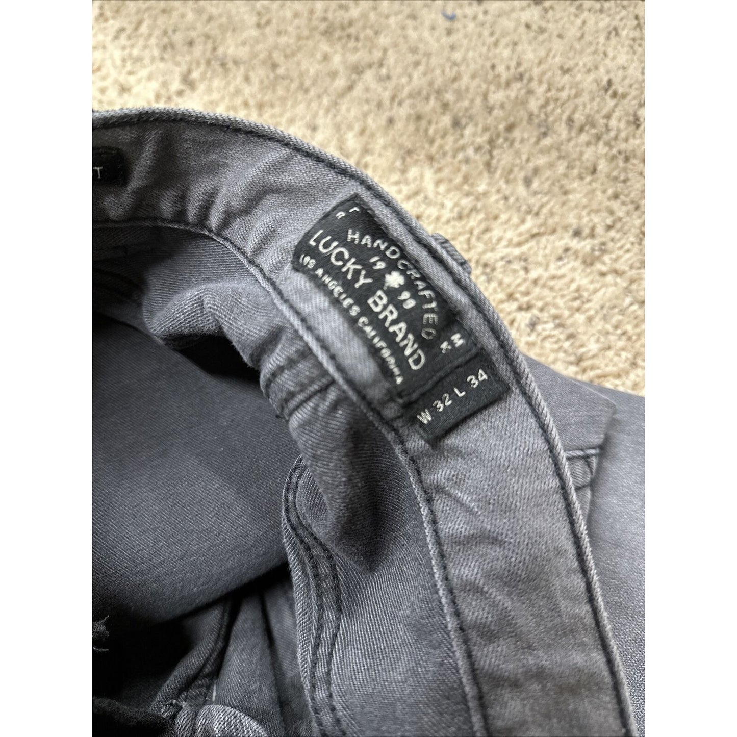 men’s lucky brand w32 l34 221 original sttaight black