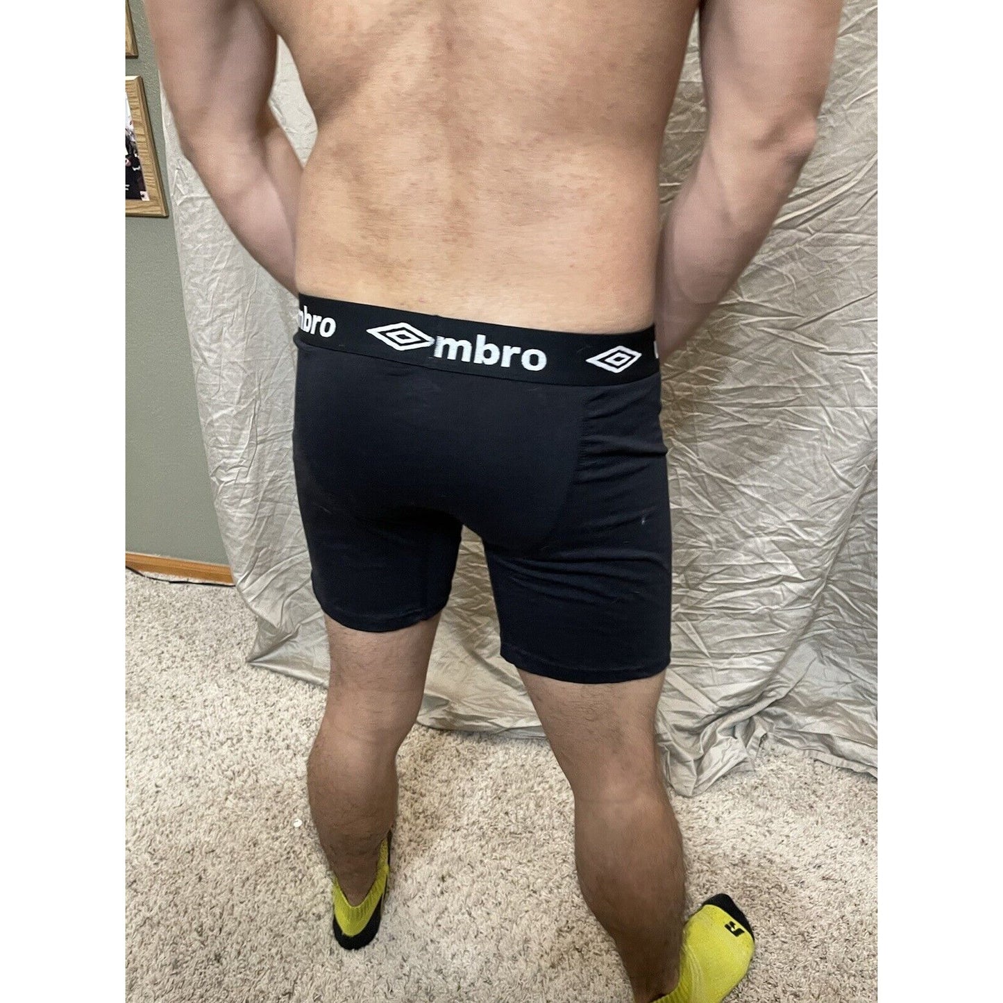 men's medium black umbro boxer briefs