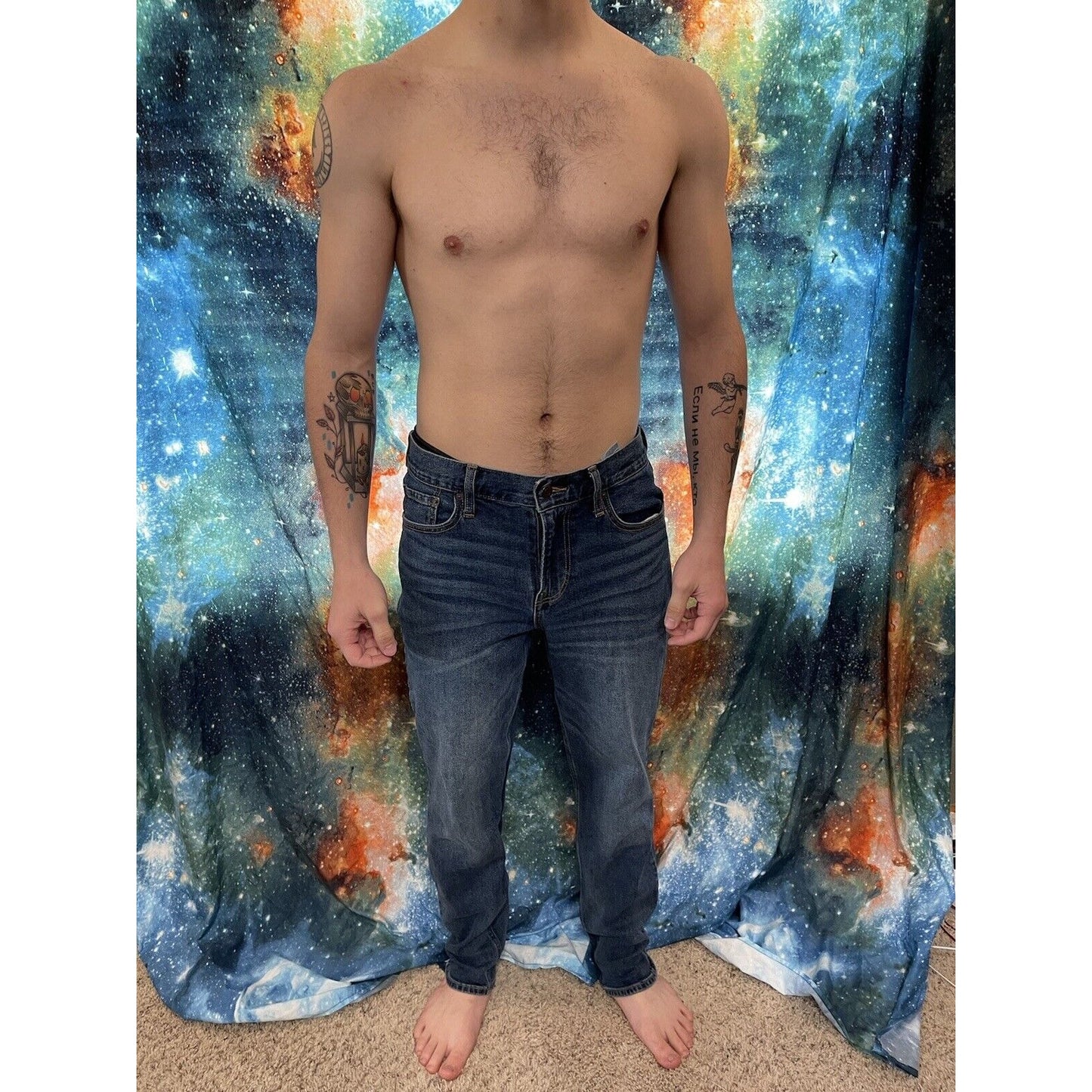 Men's Old Navy Athletic Taper Flex Blue Jeans 31" x 32"