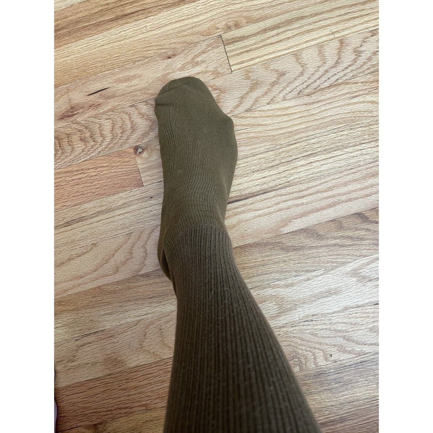Military Defense Logistics Agency Boot socks XL brown 80% cotton 18% nylon New
