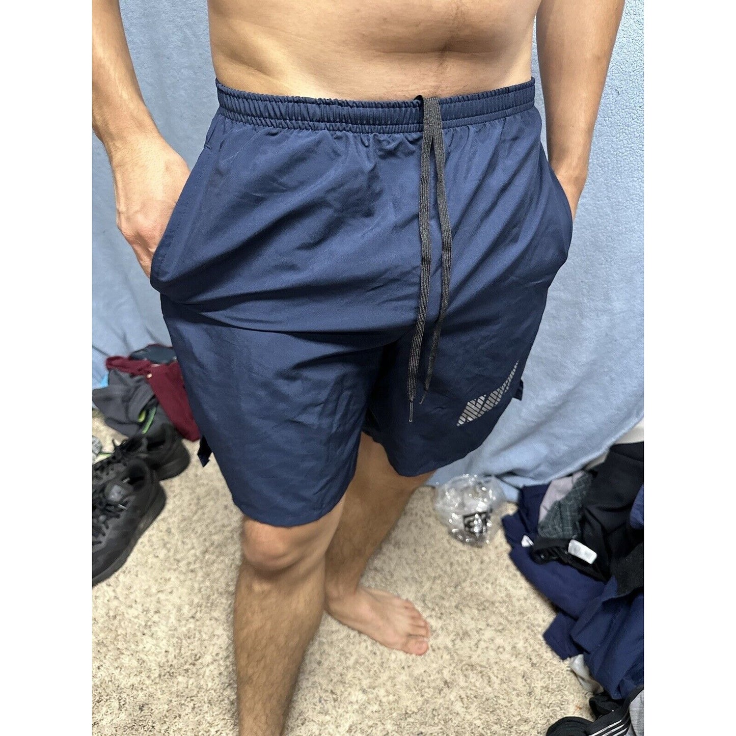 Men’s New Balance Medium Navy Uniform Pt Shorts Blue