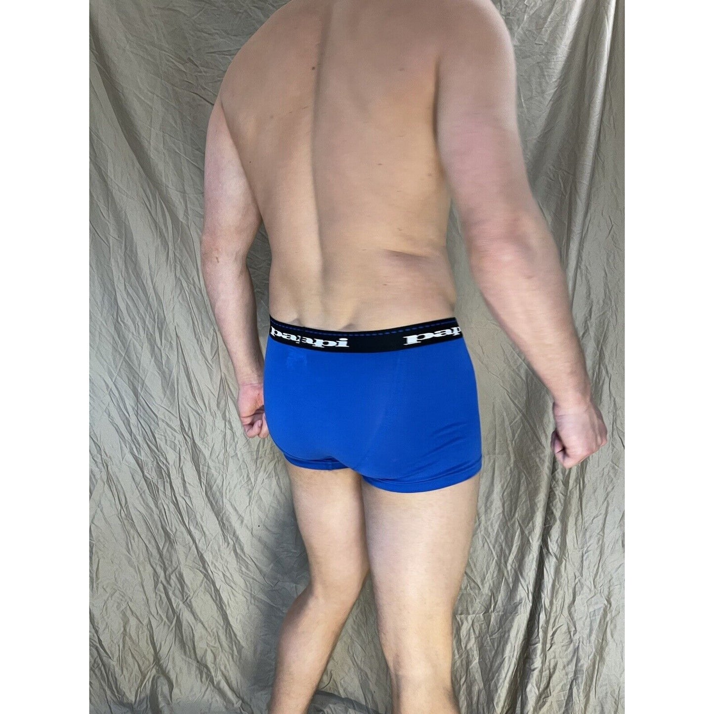 men's papi small blue trunk style boxer brief