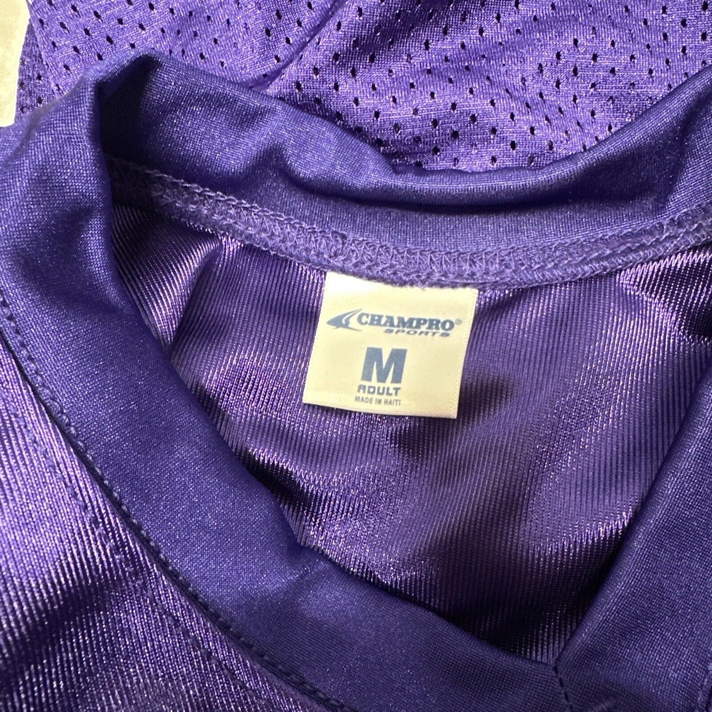 Men’s Purple And White Champro Medium Football Jersey