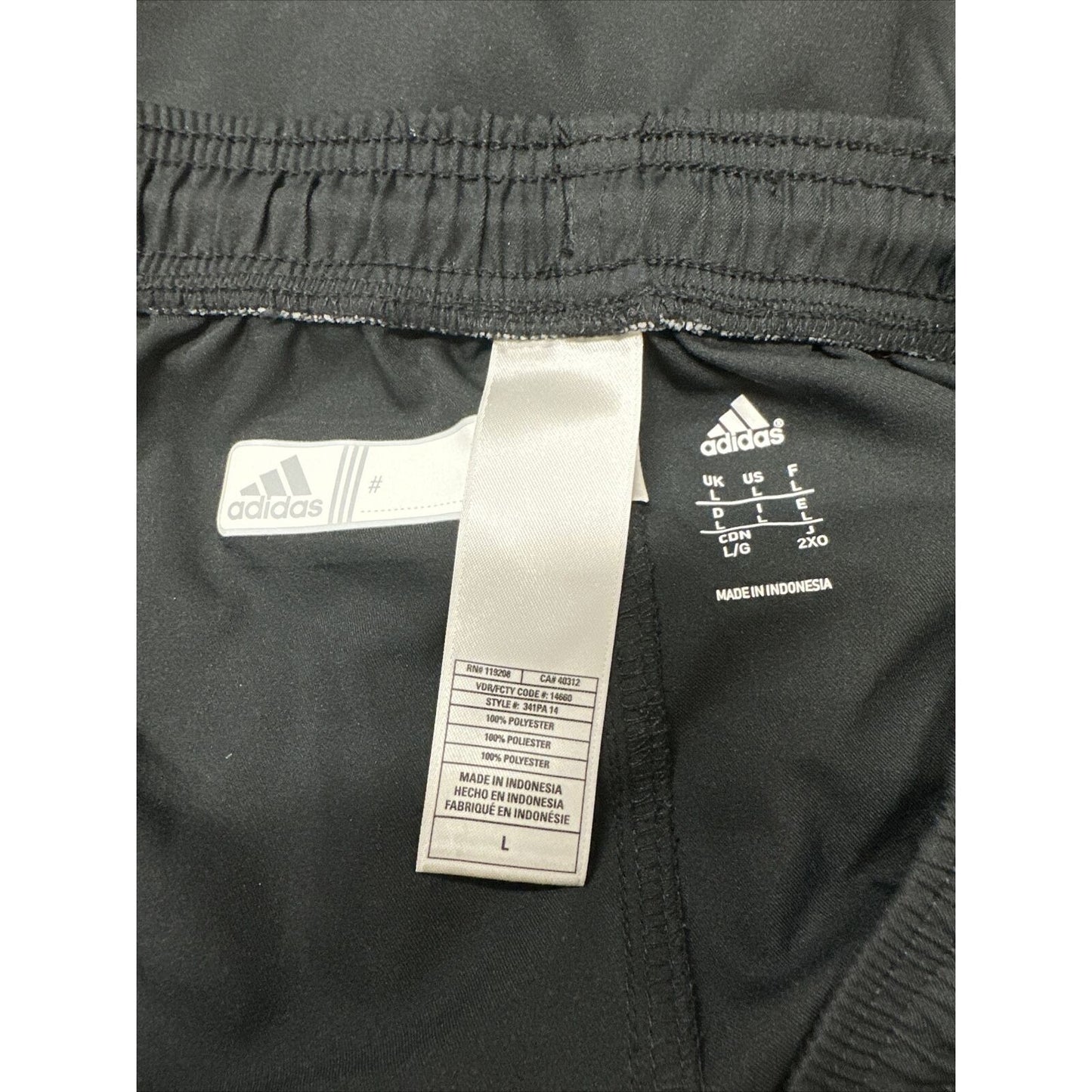 Men’s Large Black Adidas Athletic Shorts With Pockets Cardinals Logo