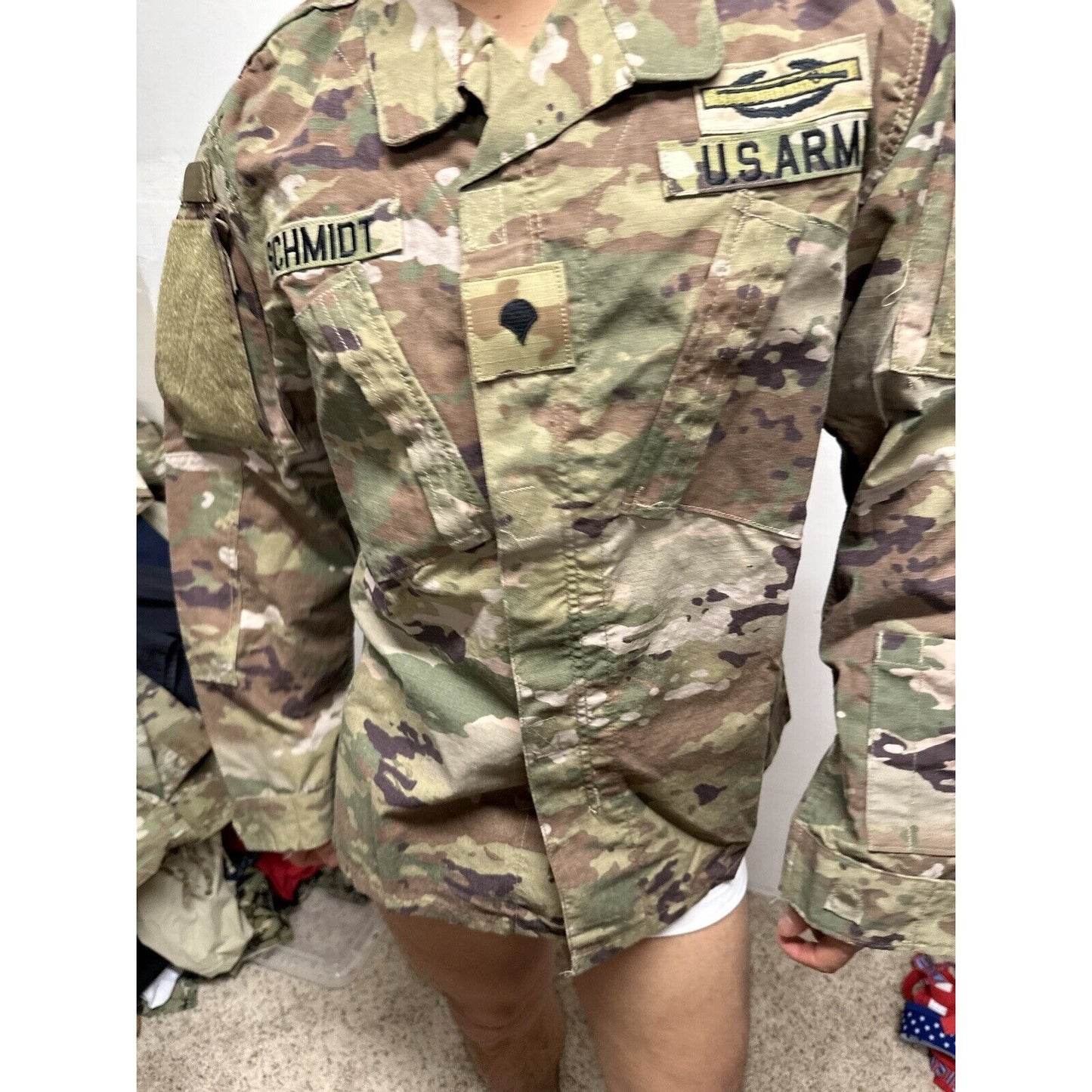 Men’s Ocp Top Specialist Rank Medium Regular Flame Resistant Army Combat Blouse