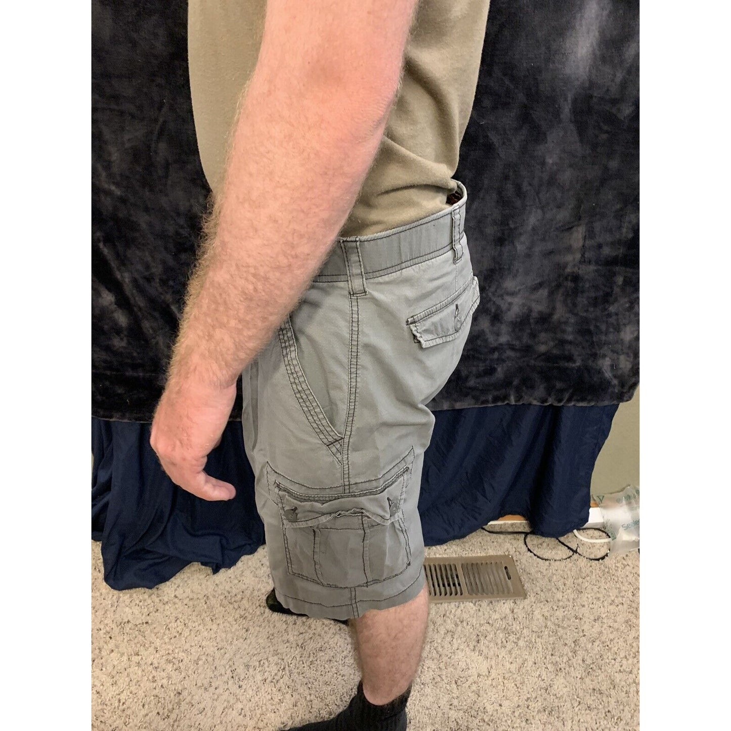 Wear First Gray Cargo Shorts Size 36