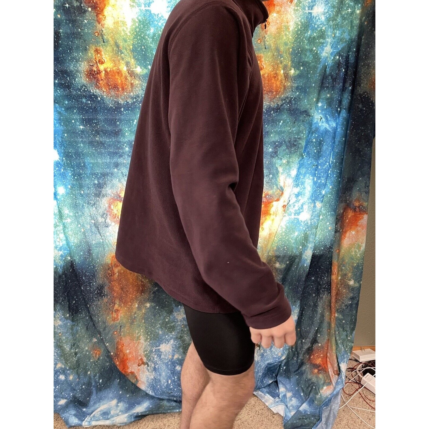 Men's Large Eddie Bauer Maroon Pullover Jacket