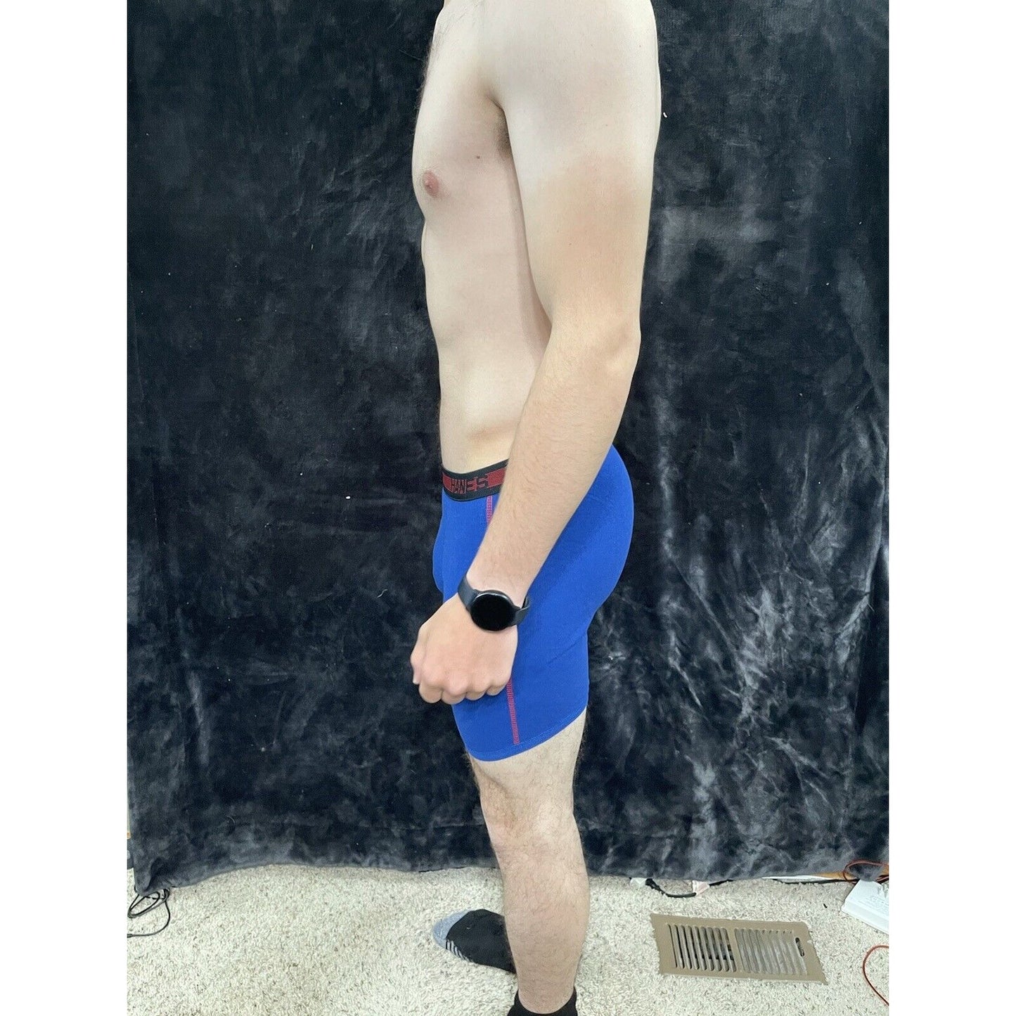 Men’s Royal Blue Hanes Small Boxer Briefs