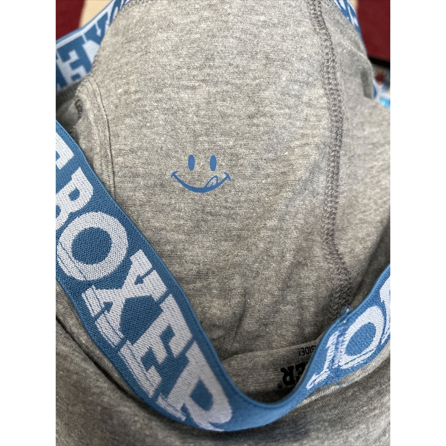 men's joe boxer gray xl happy on the inside boxer briefs new and unworn