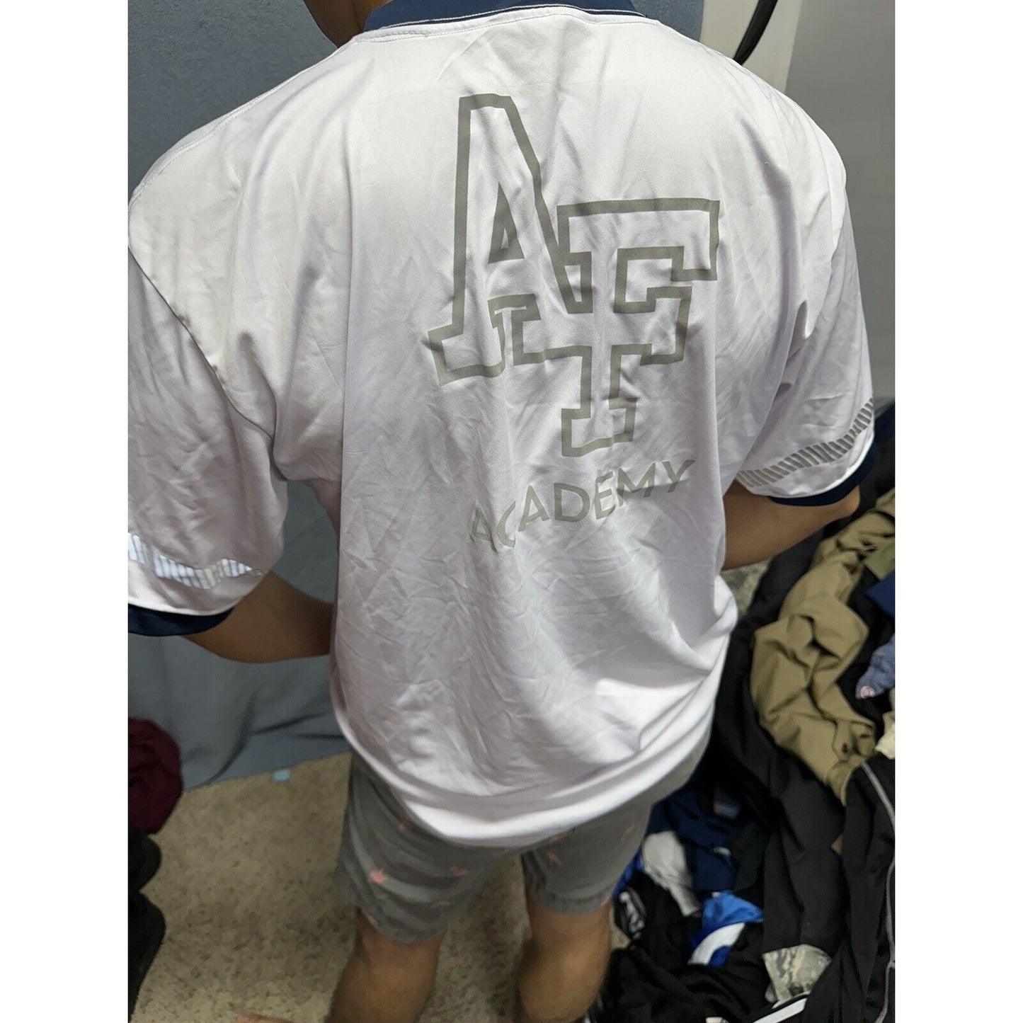 Men’s Large USAFa Air Force Academy Cadet Pt Uniform Shirt White