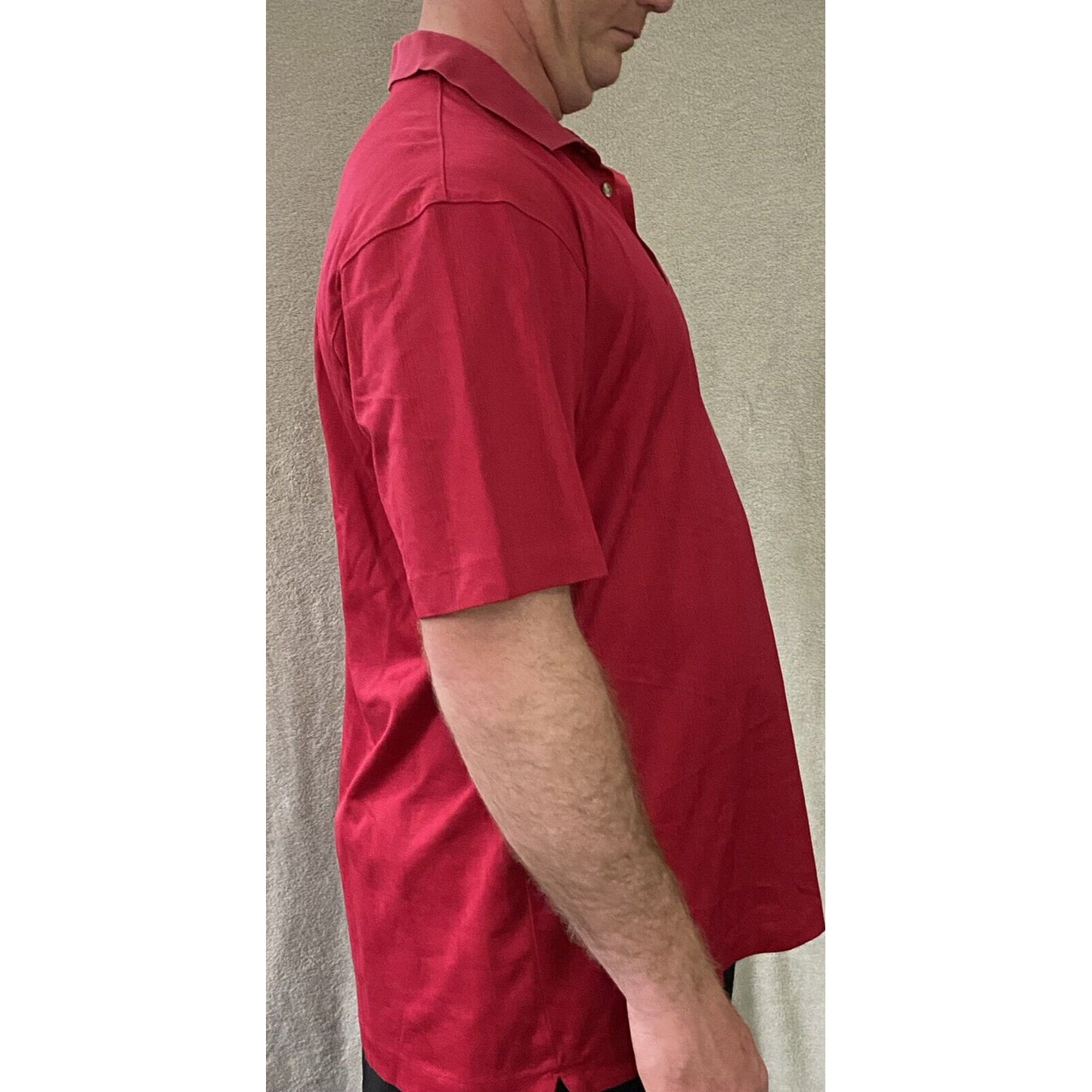 Nike Fit-Dry Tiger Woods Collection Men’s Large Red Horse Logo Golf Polo Shirt