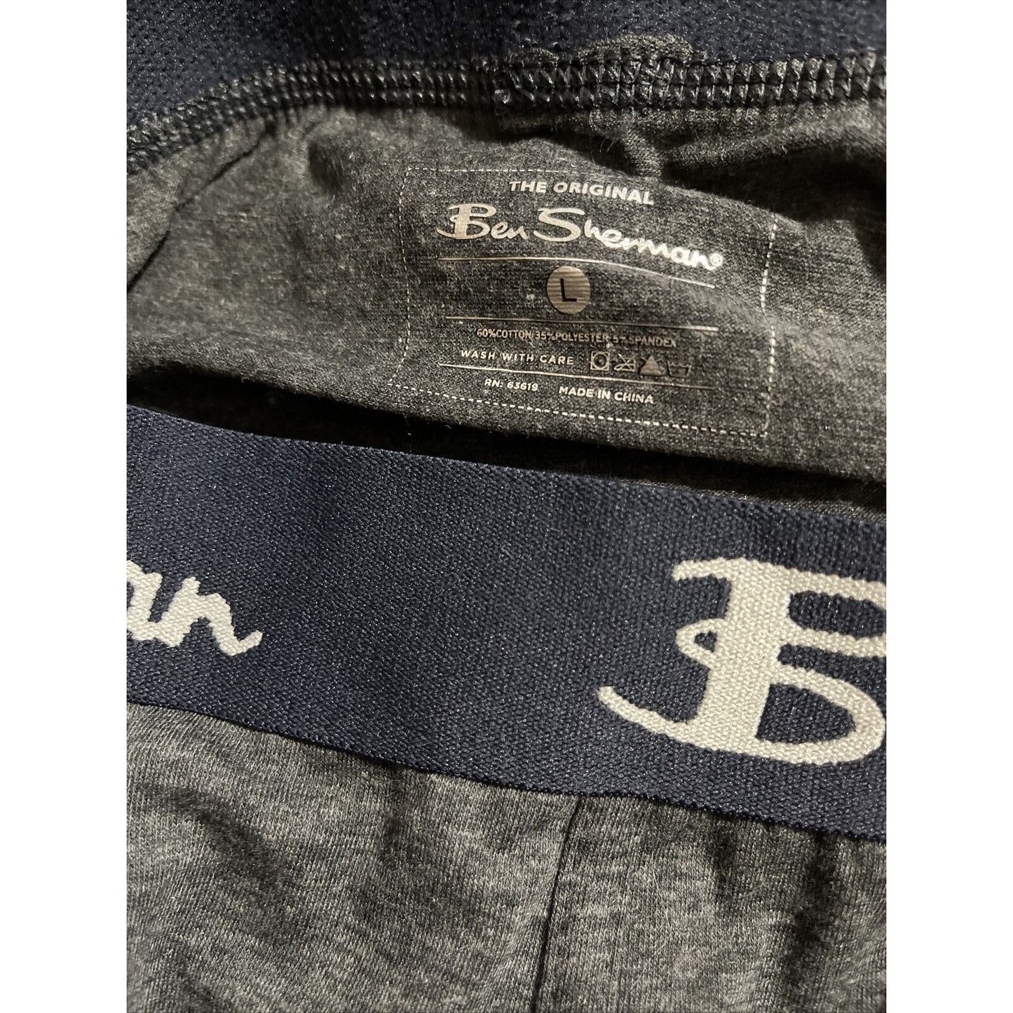 Men’s Ben Sherman Gray Boxer Briefs Large