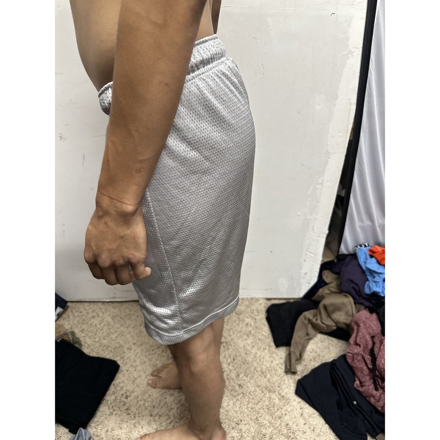 Men’s Pro Spirit Small Silver Athletic Shorts