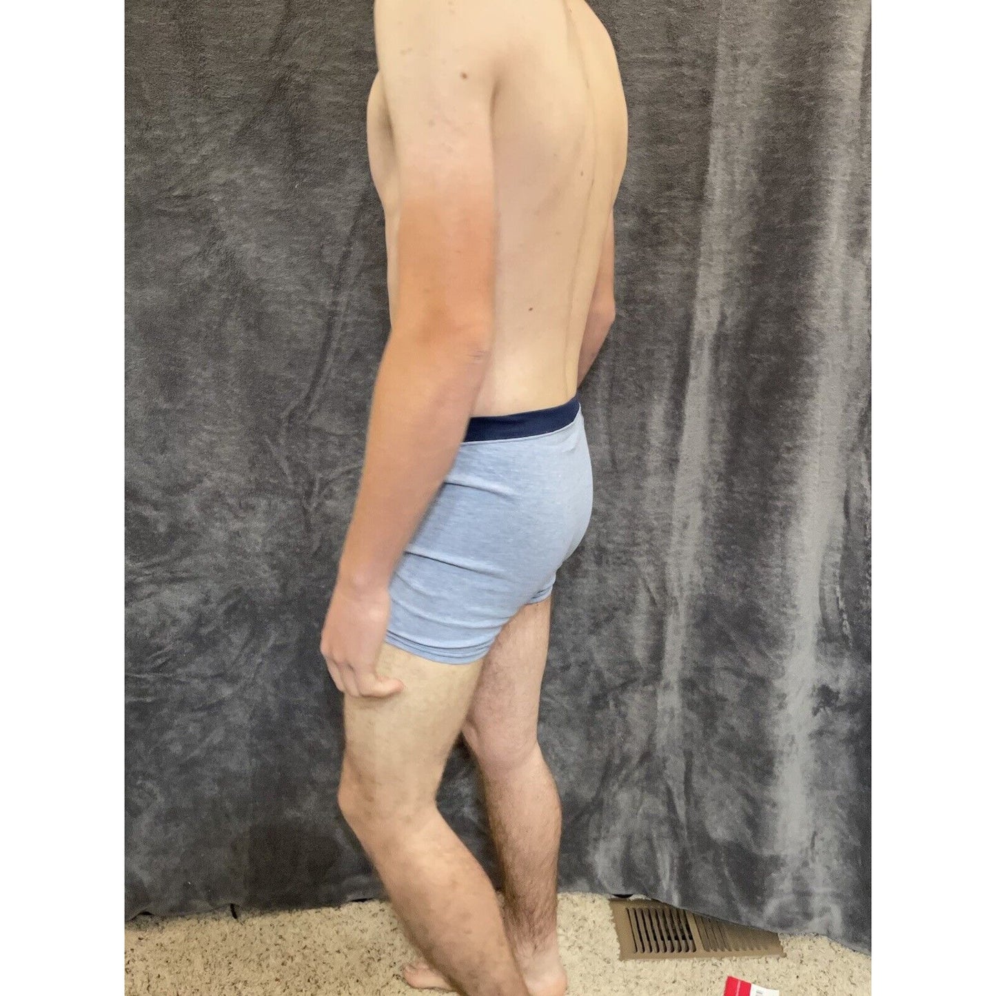 boy's Hanes youth XL Light Blue With dark Blue boxer brief