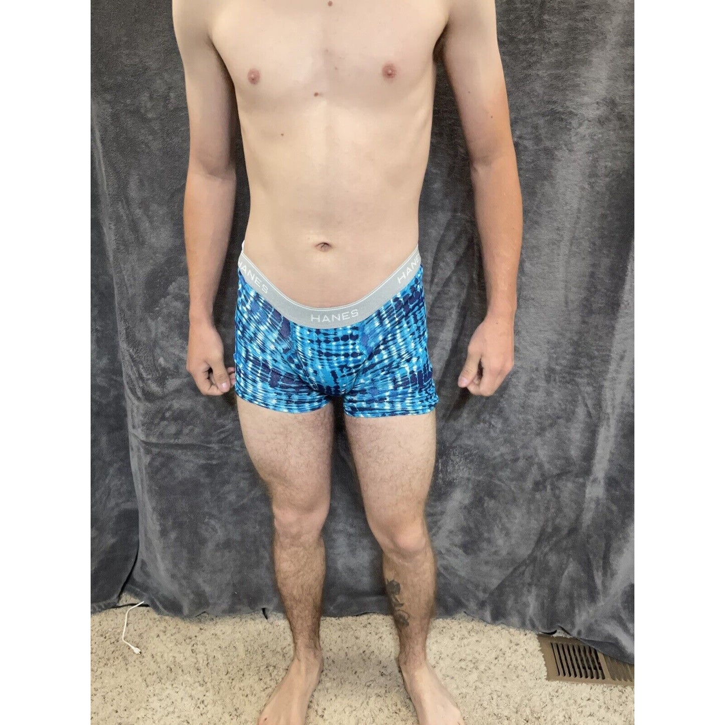 boy's XL hanes aqua blue boxer brief