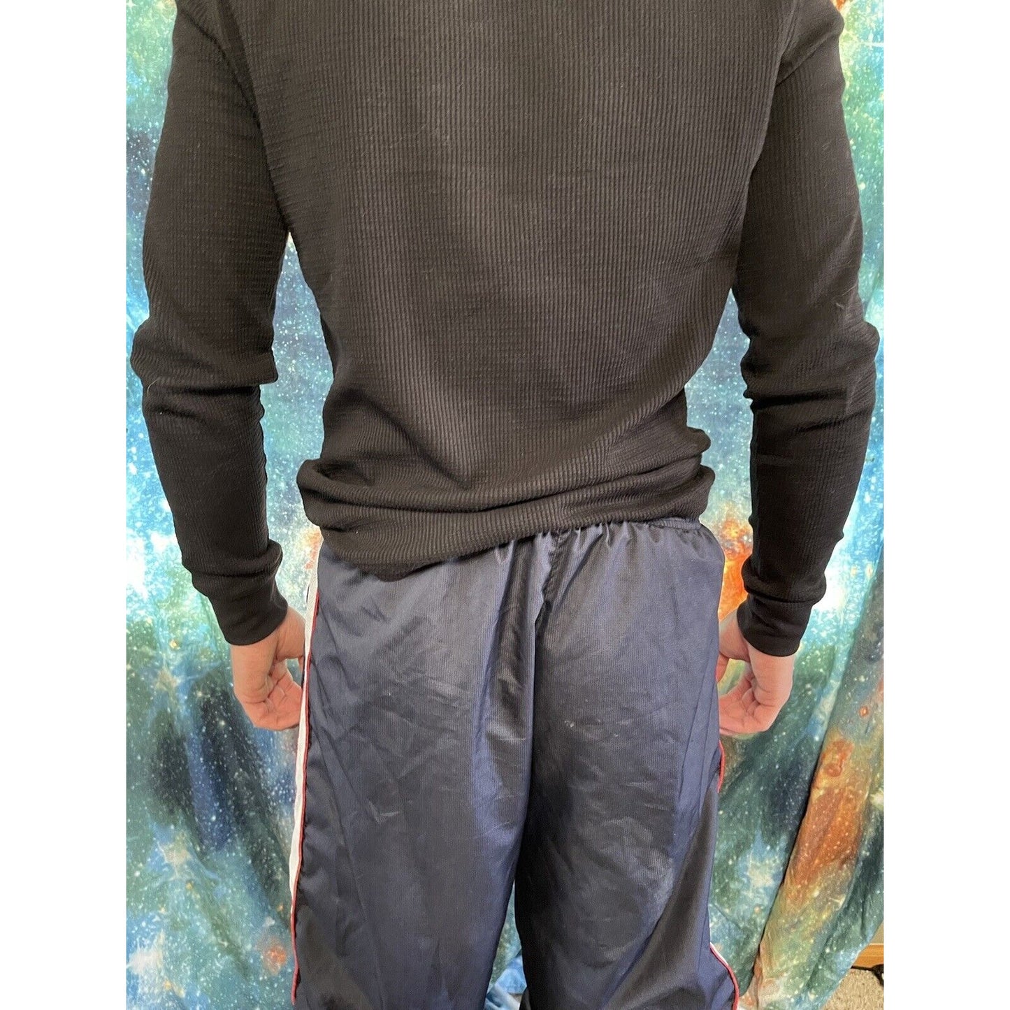 Men’s Small National Guard track pants dark blue recruiter