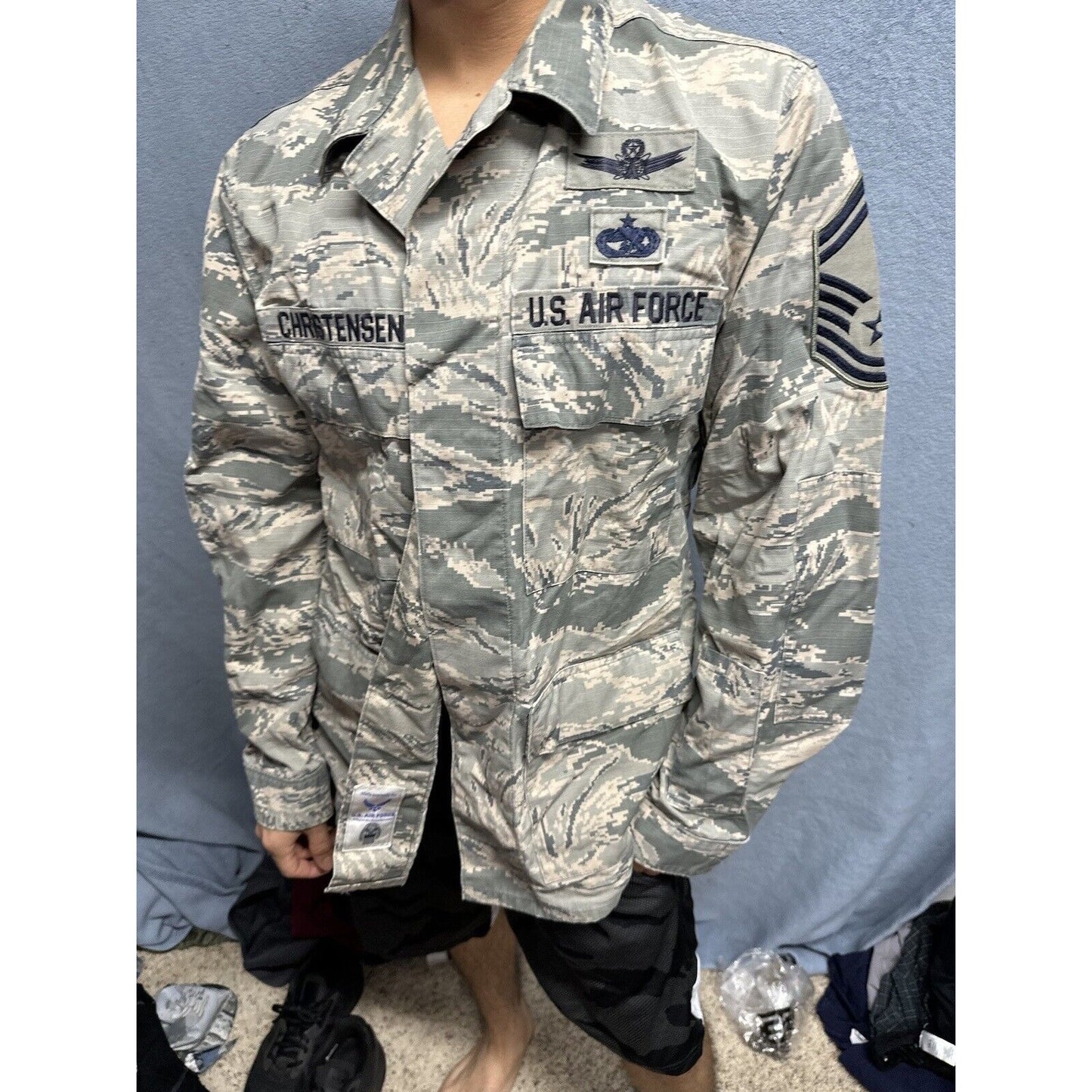 Men’s Abu Airman Battle Uniform Air Force Top Blouse 40R USAF