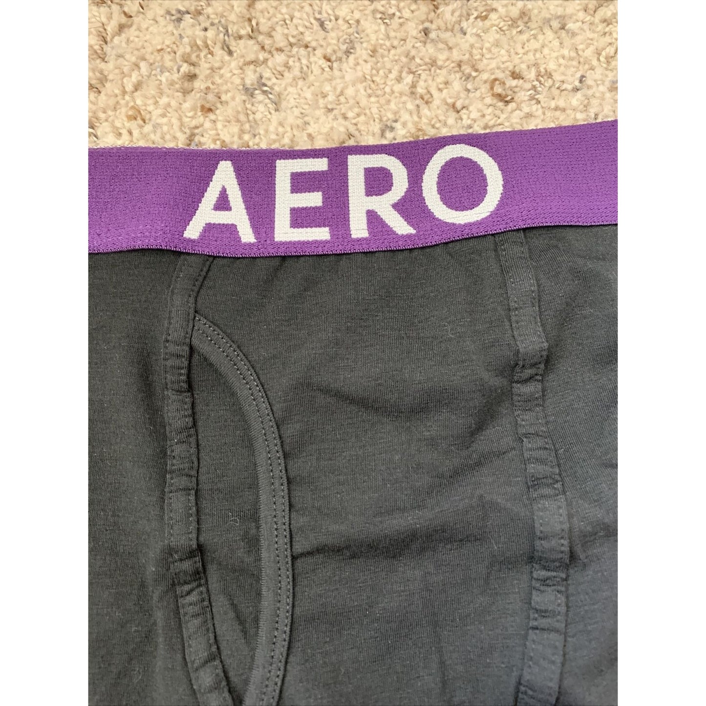 Aeropostale Stretch Boxer Briefs Black Men’s Large - 5% Spandex