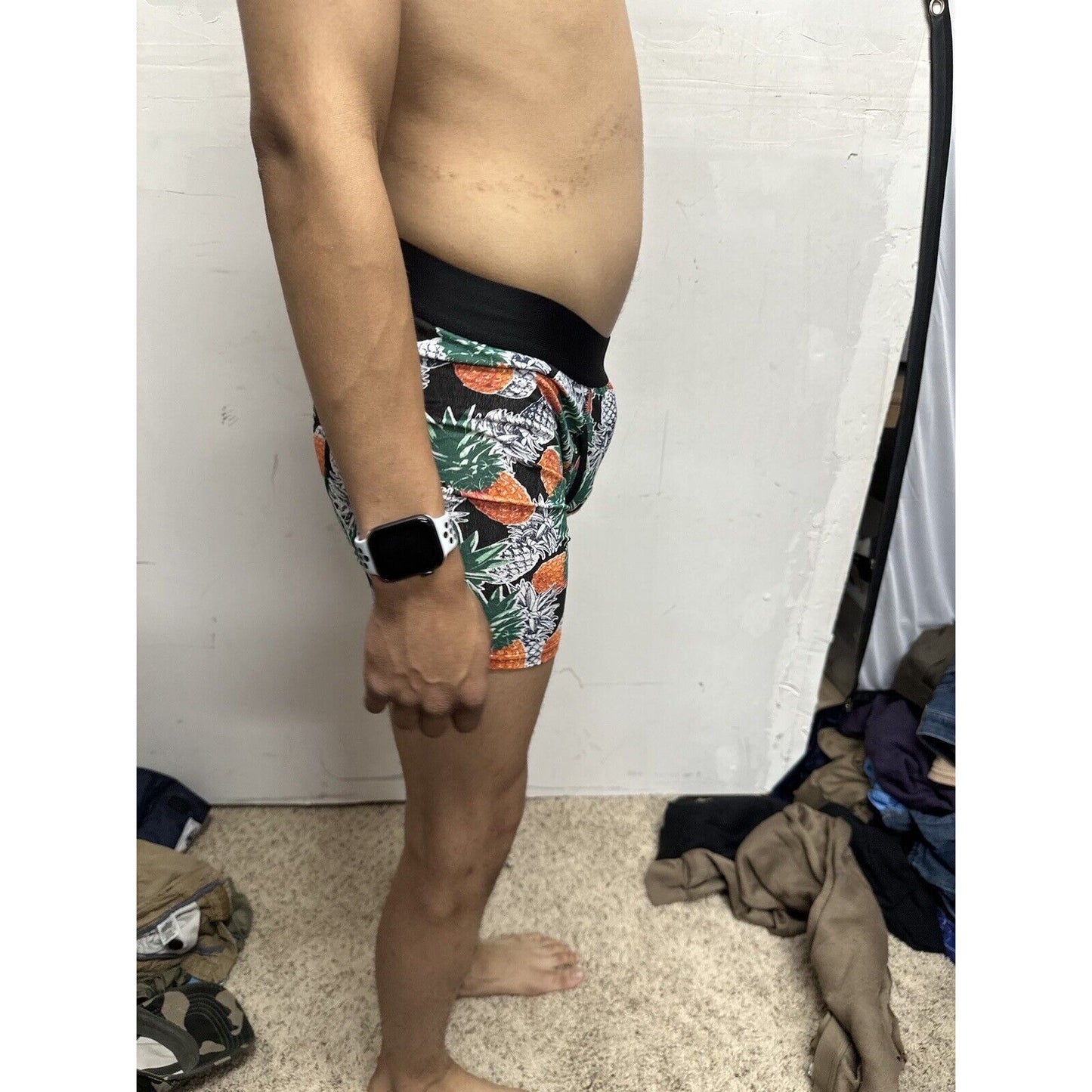 Men’s Pineapple Medium Multicolor 5% Spandex Boxer Briefs