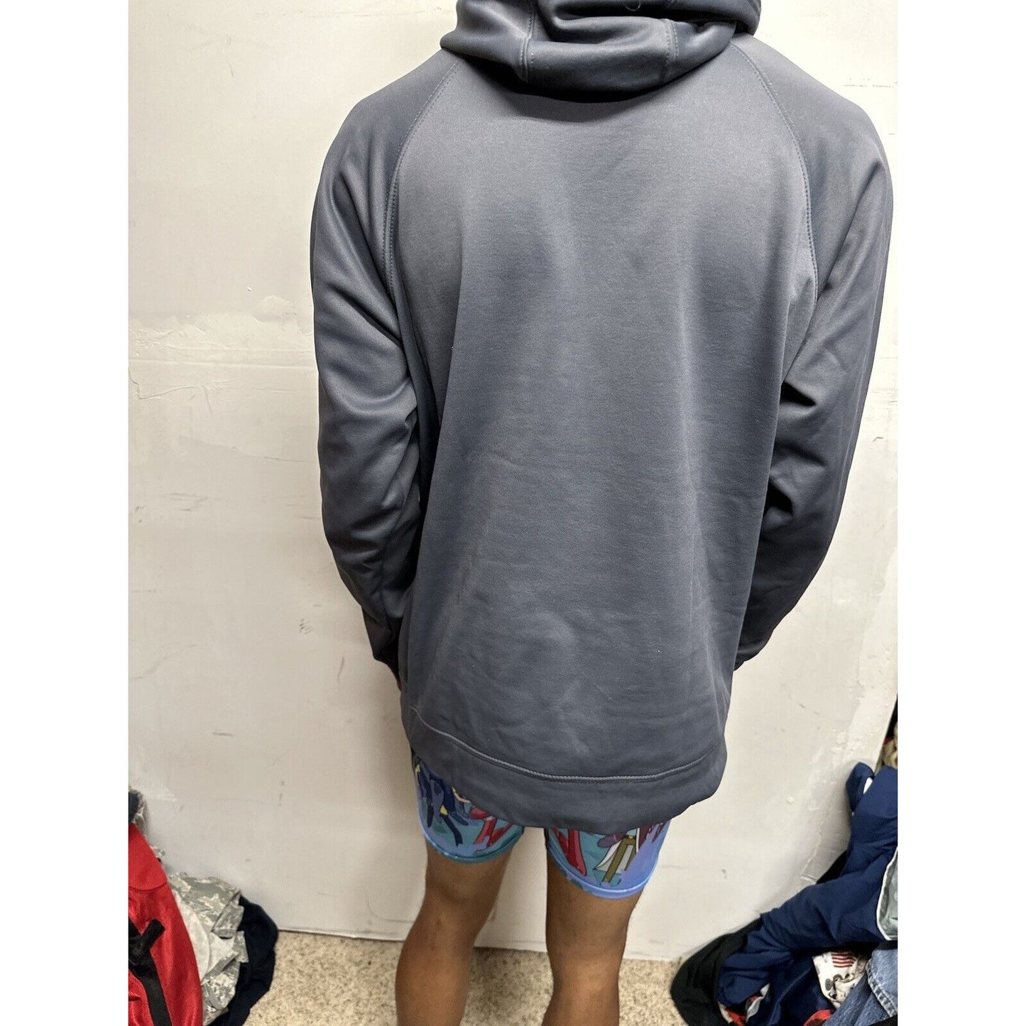 Men’s Panther Softball Gray Hoodie Pullover Large
