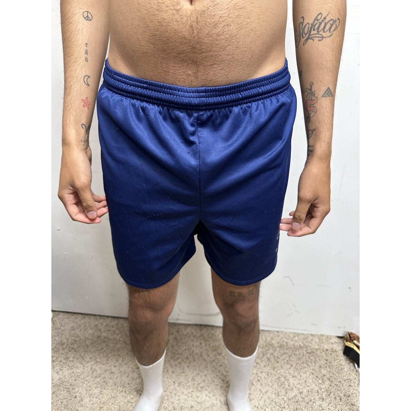 Women’s Medium USAFA Air Force Academy Cadet PT Workout Uniform Shorts Blue