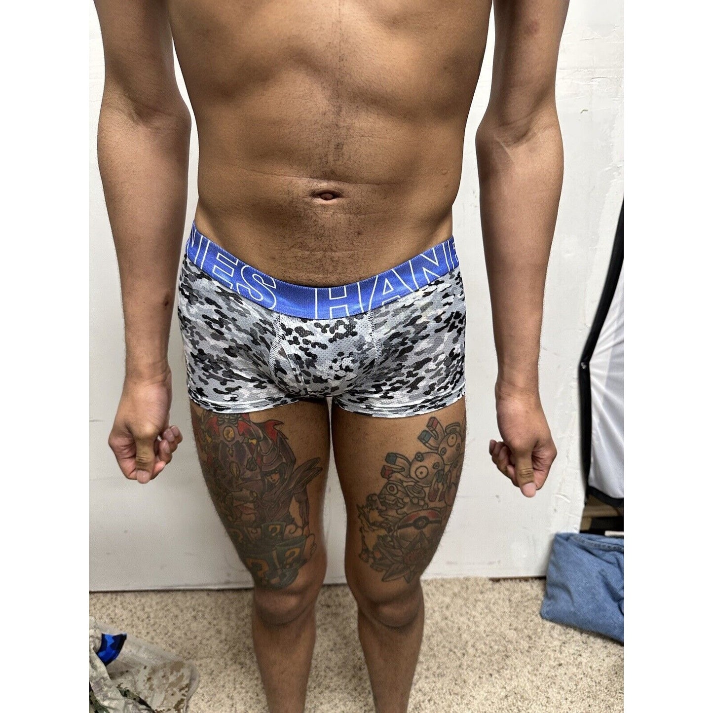 Boy’s small Hanes gray Camo boxer briefs