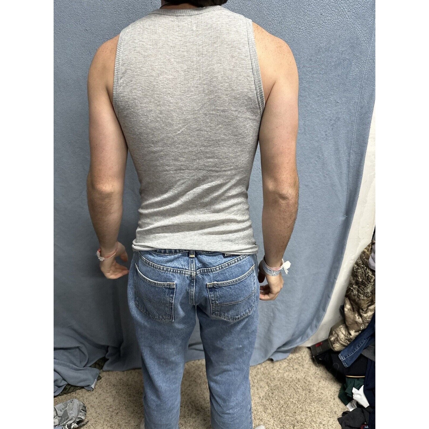 Men’s Gray Spyder Medium Gray Muscle Shirt Tank