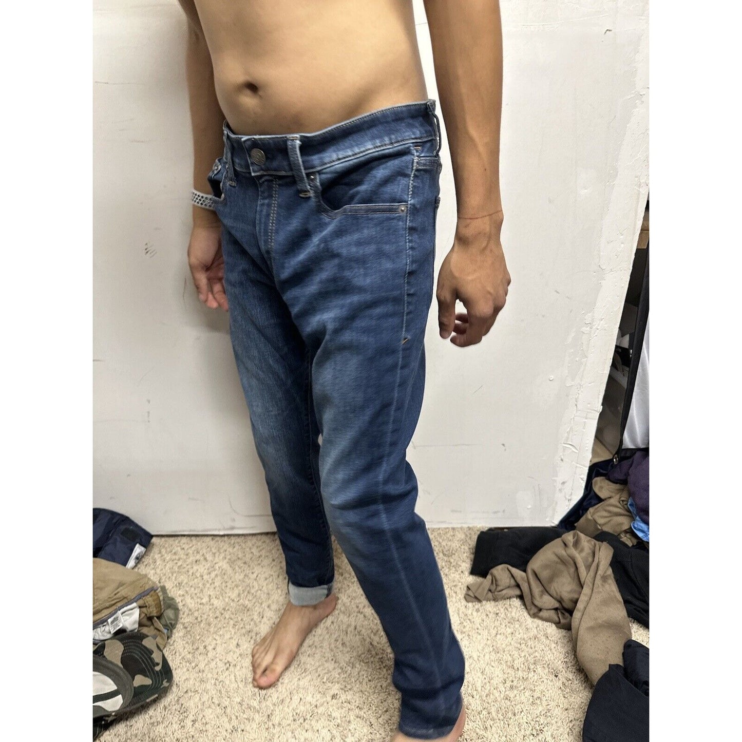 Men’s Skinny Express Jeans Blue 32 X 32
