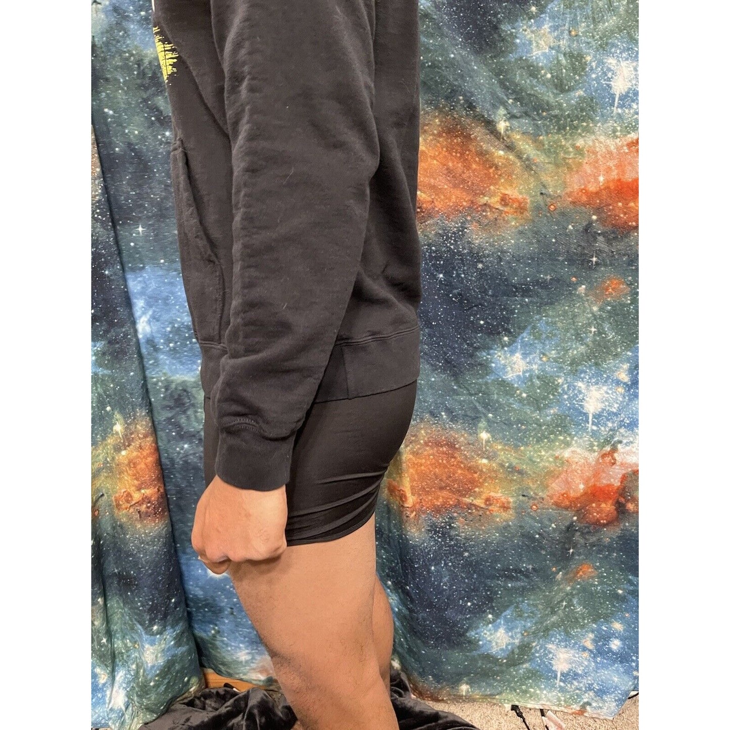 Men’s Medium Black Stop Asian Hate Hoodie Port & Company