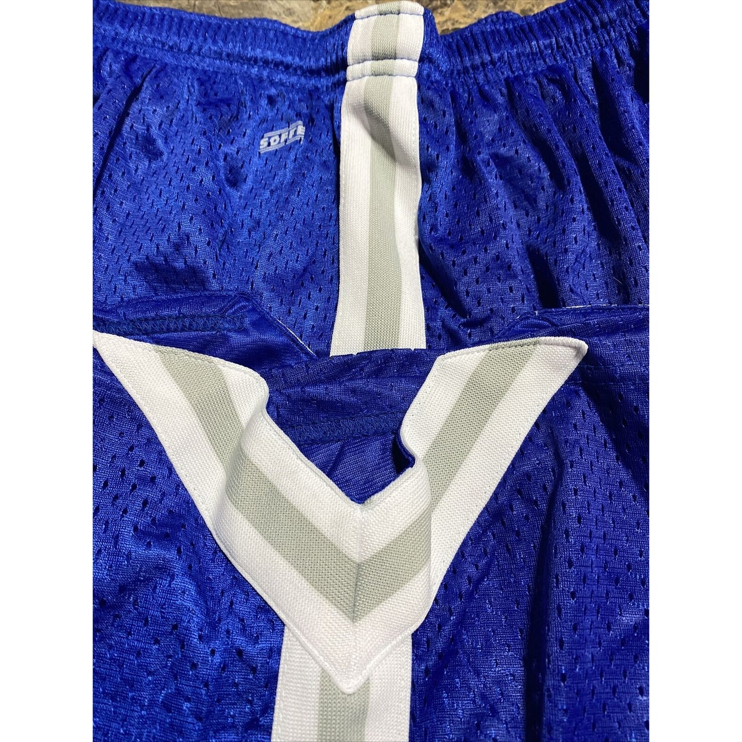 Soffe Men’s Medium Blue Lacrosse Polyester Mesh Shorts