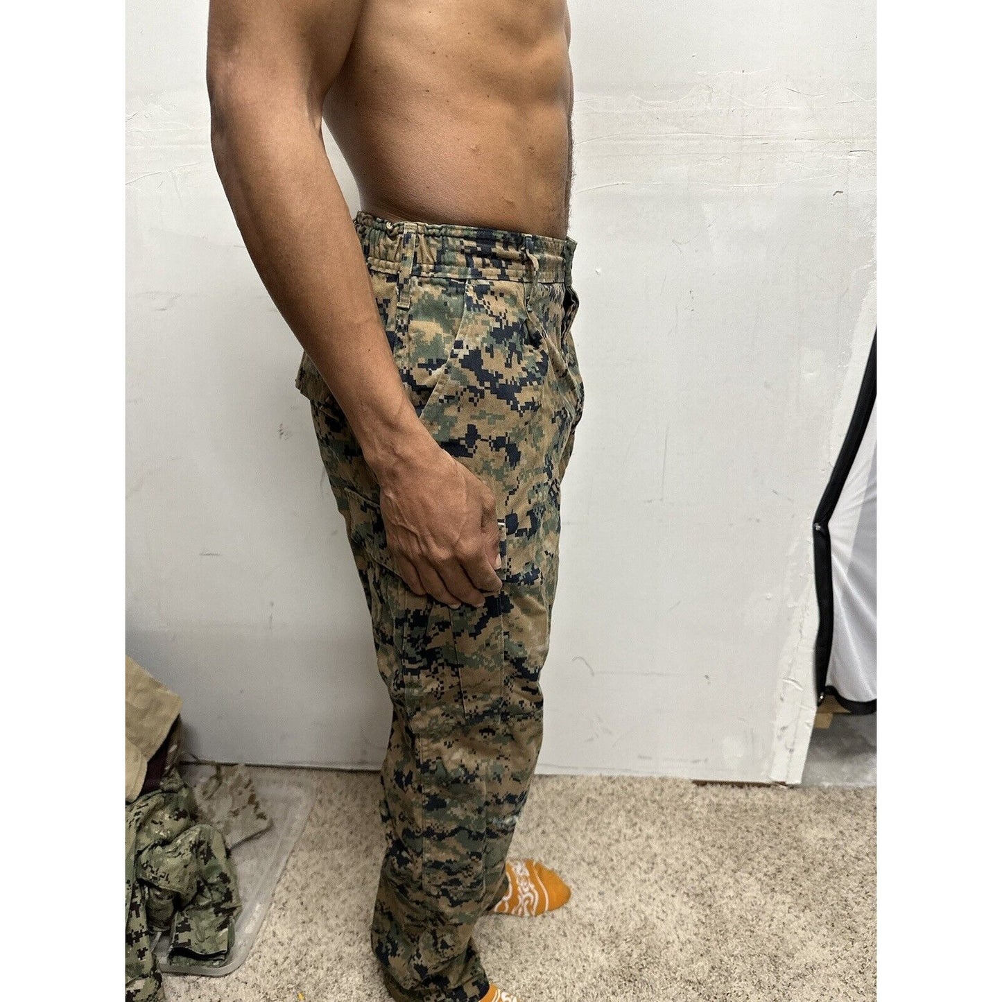 Men’s USMC Woodland Marine Pants Trousers Small Long