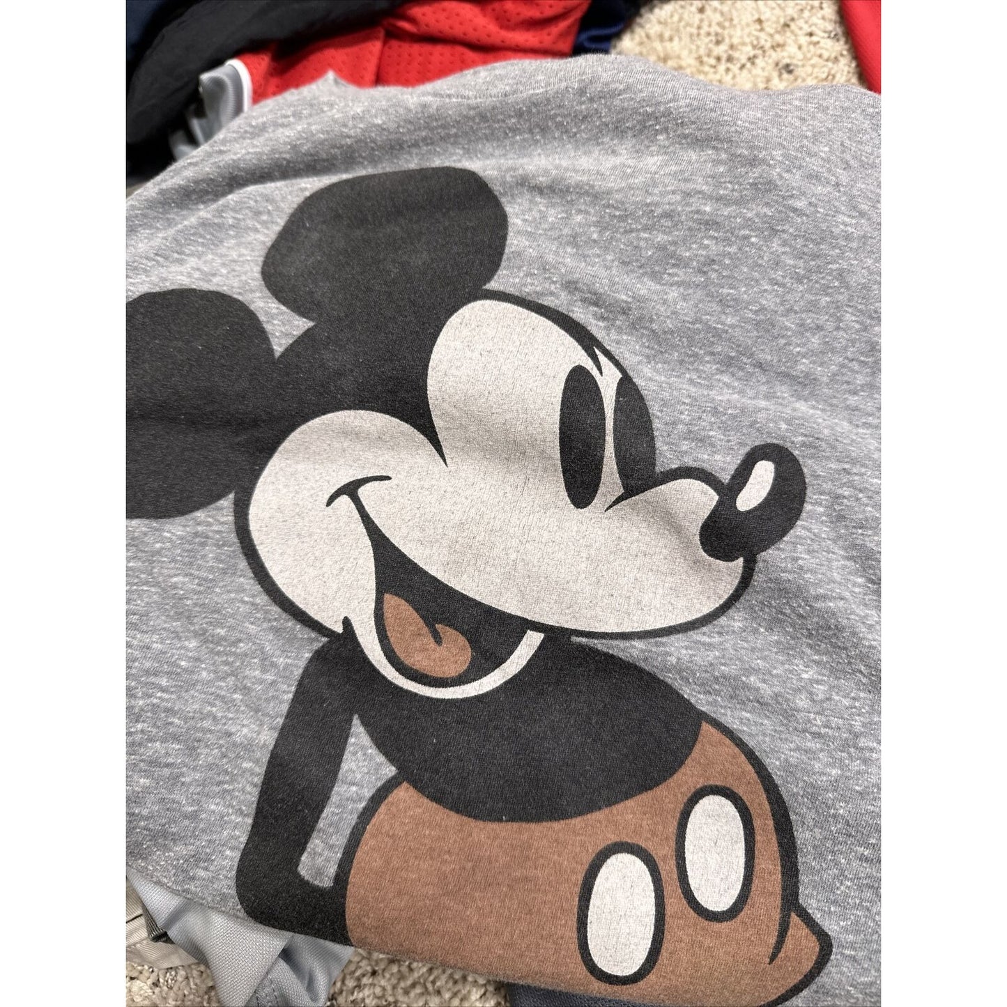 men’s 3XL disney gray short sleeve tshirt mickey mouse