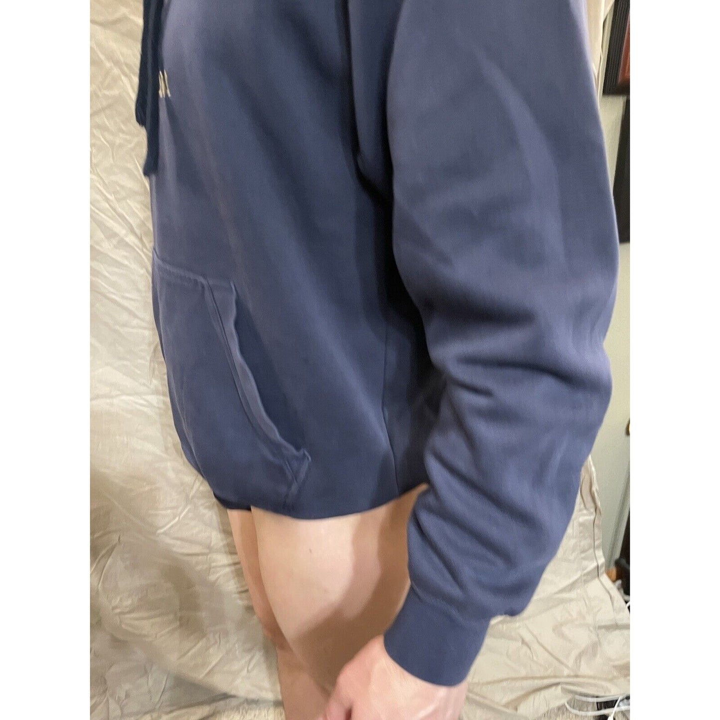 Men's Big Cotton Pullover Fort Drum New York Blue sweatshirt Size XL