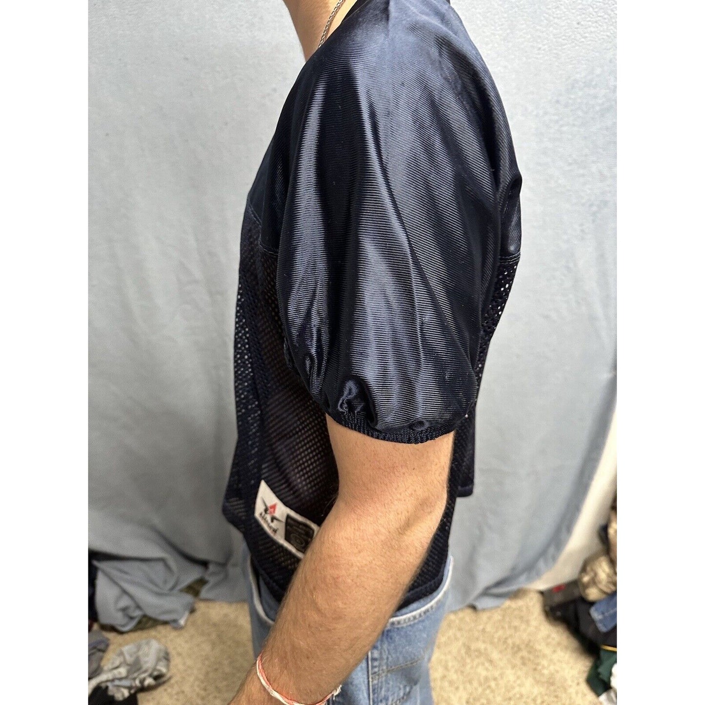 Youth Large/XL Alleson Athletics Navy Blue Football Jersey