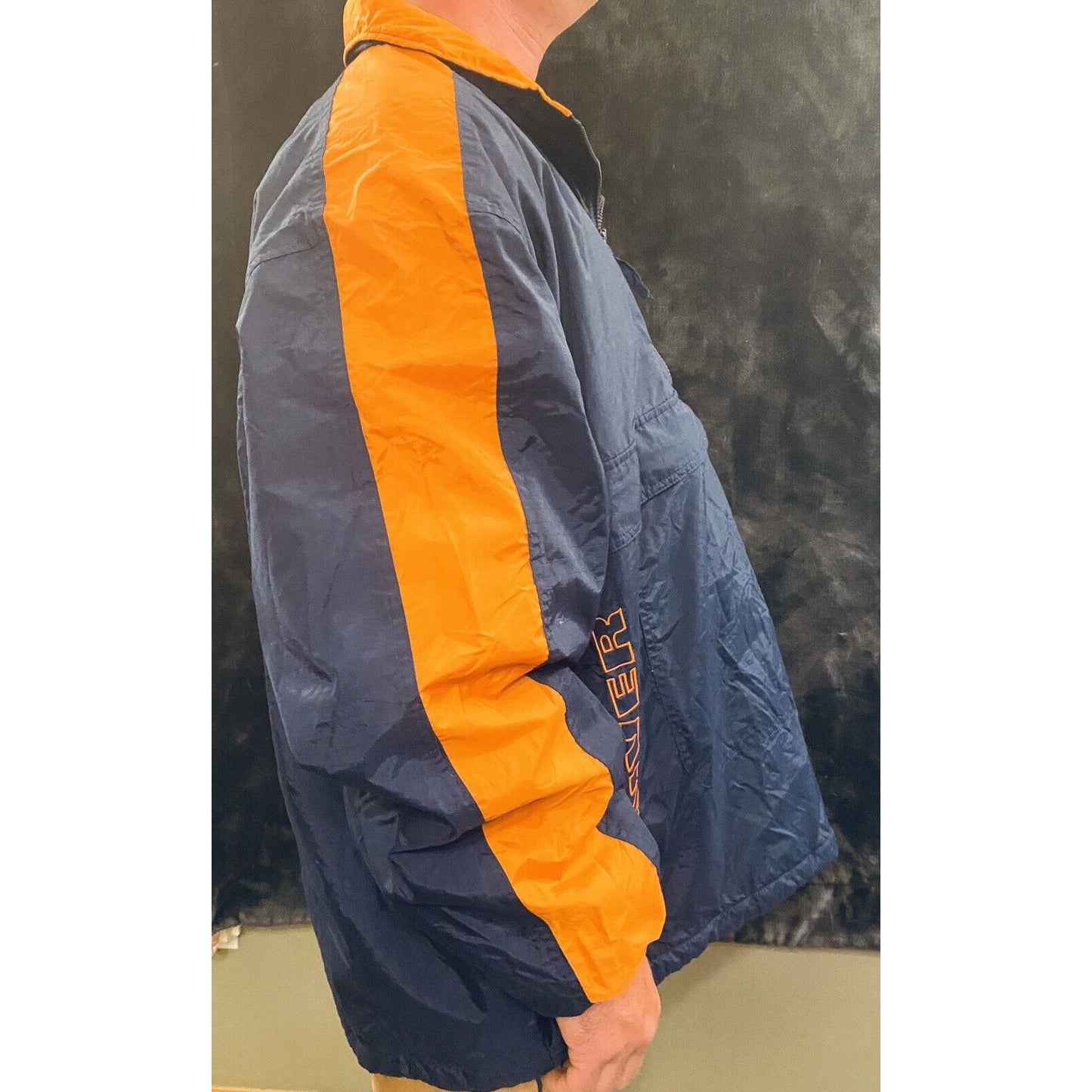 VTG Logo Athletic NFL Denver Broncos Windbreaker Jacket Men’s Size XL