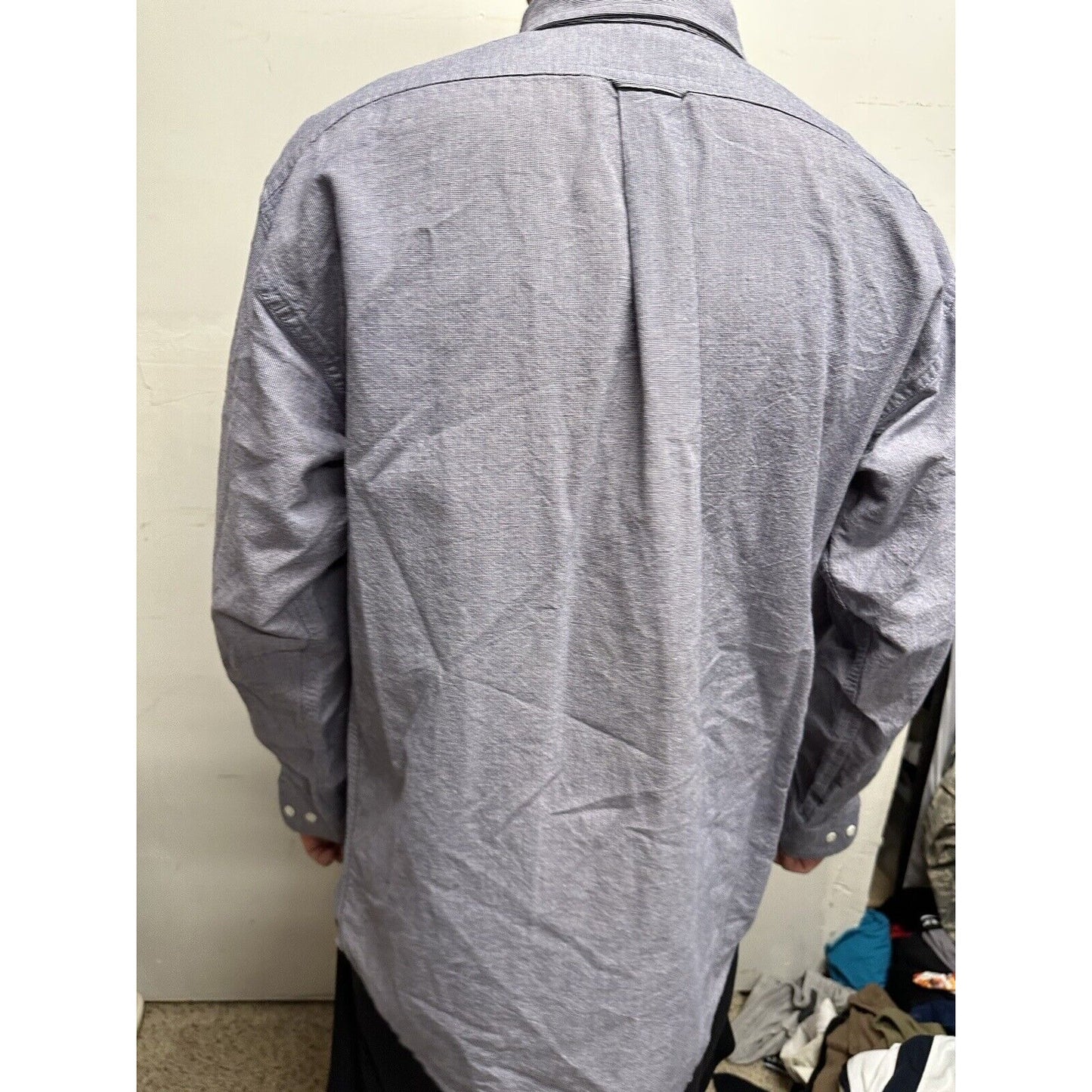Men’s Blue Vantage Medium Long Sleeve Button Up Air Force Academy USAFA Shirt