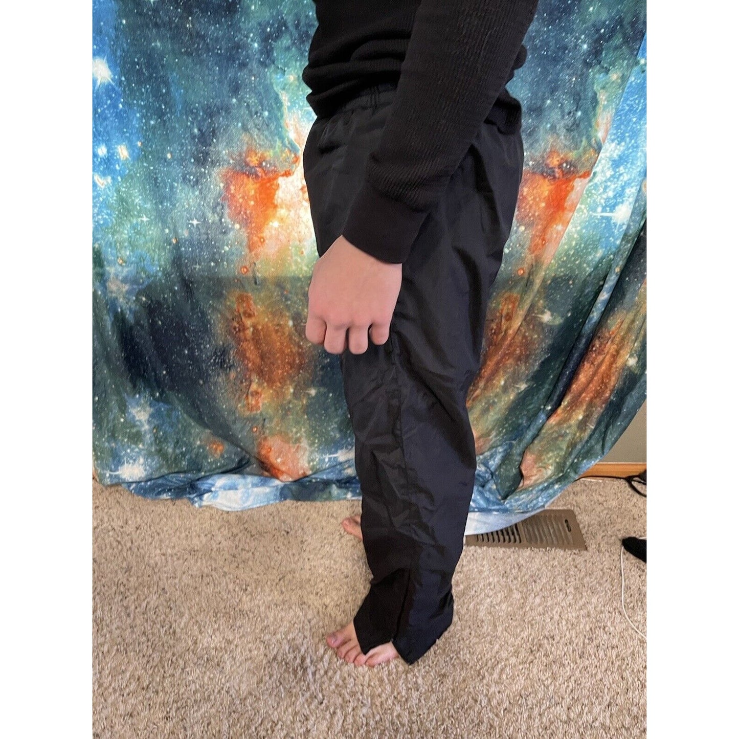 Men’s black champion medium track pants workout pants