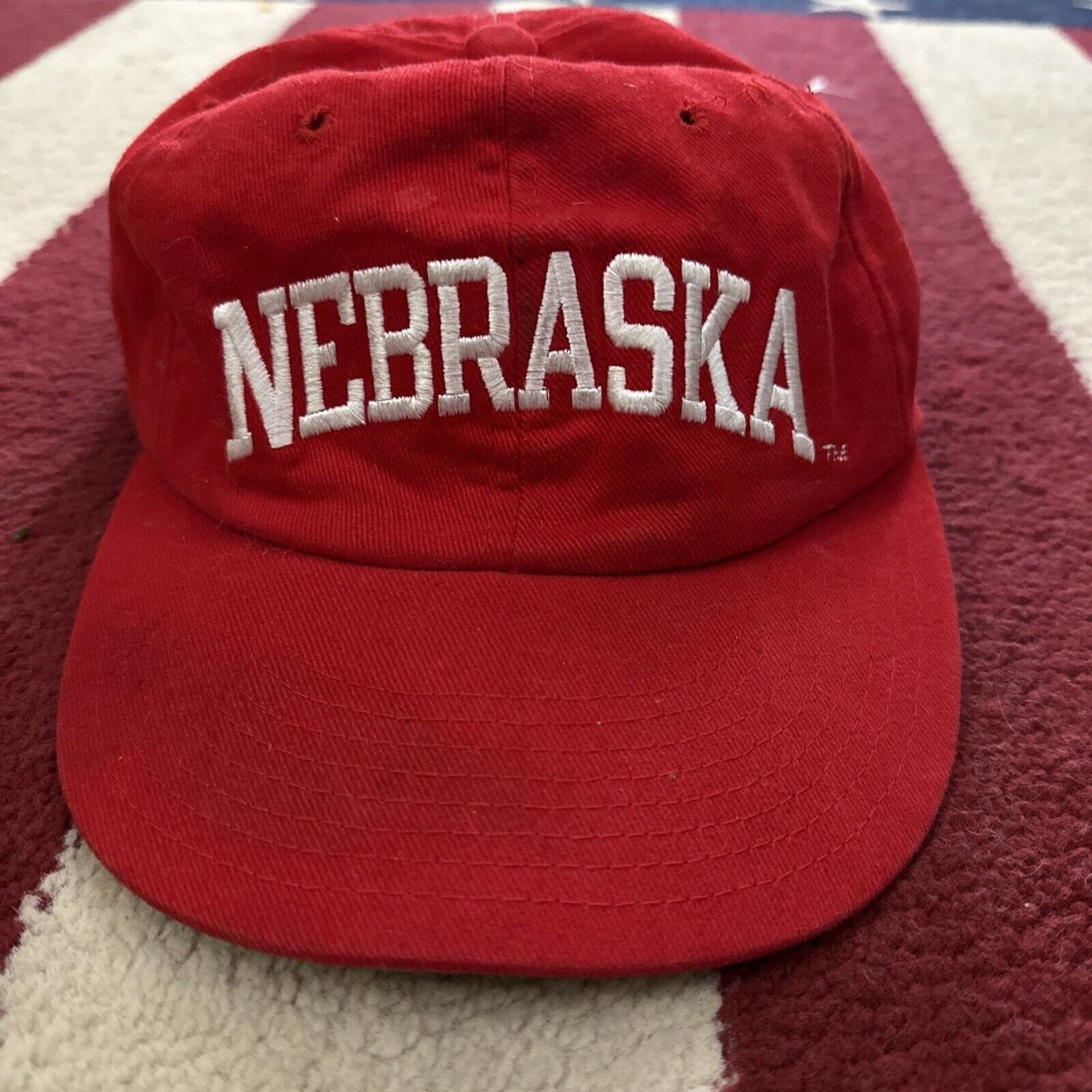 Red Nebraska Champion Baseball Cap Hat