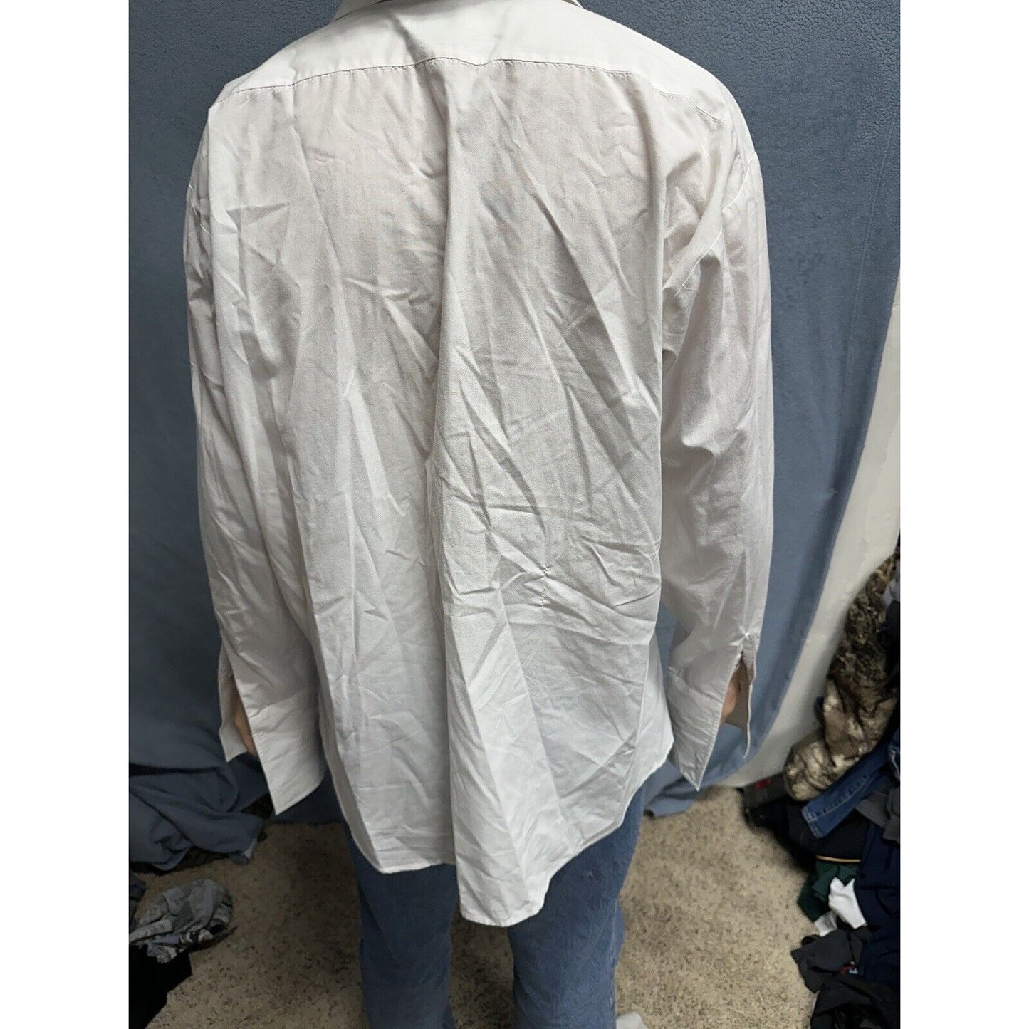 Air Force White Mess Dress Aetna Shirt 17 / 35 Long Sleeve Uniform