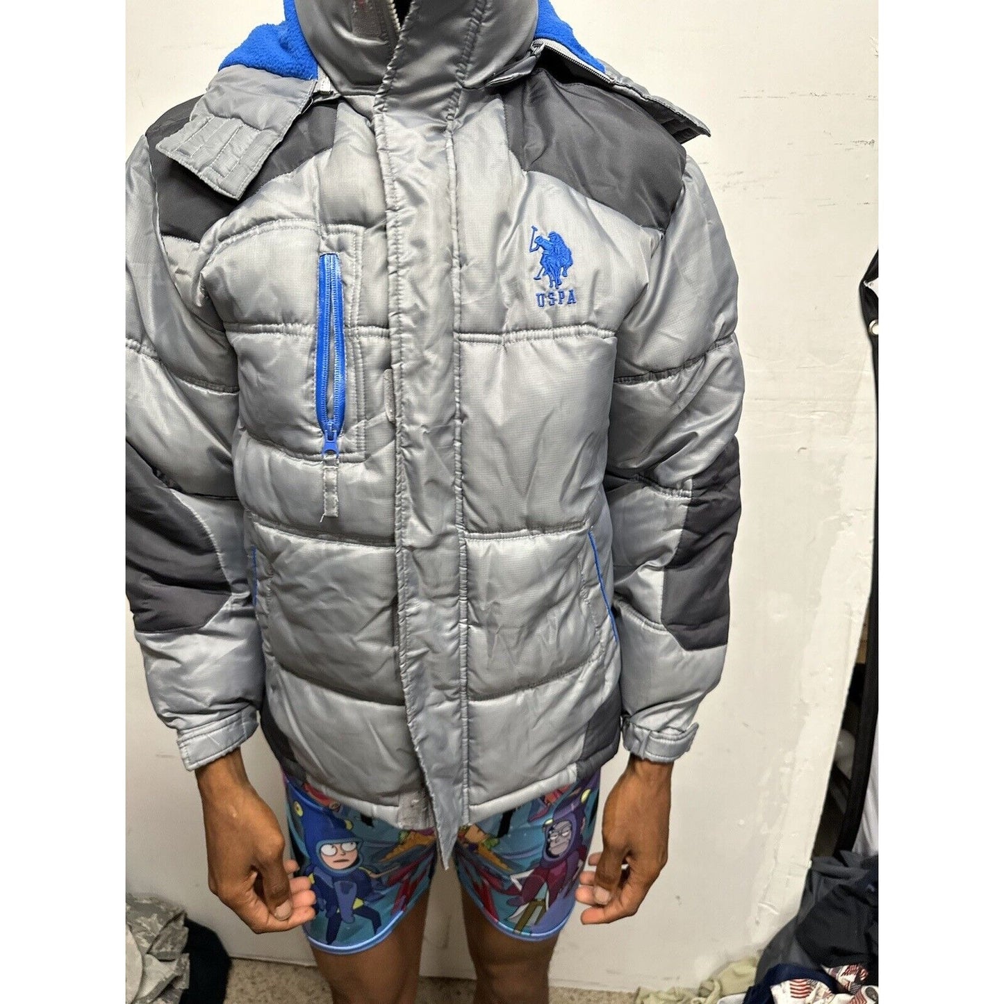 Boys Large 14/16 US Polo Assn Gray Snow Jacket