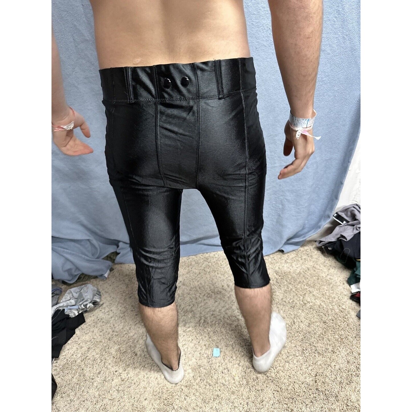 Men’s Black XL 34-36 Polyester Football Pants