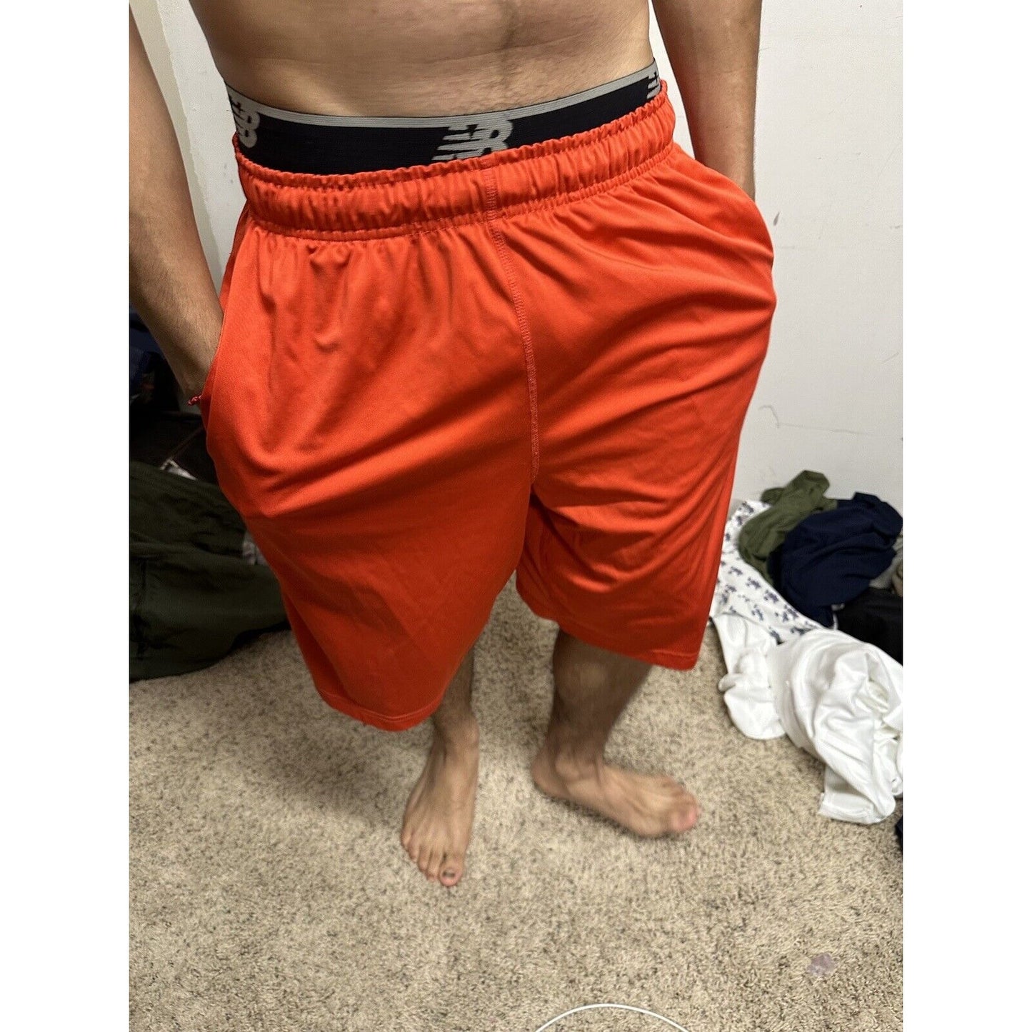 Men’s Red Nike Large Dri-fit With Pockets Athletic Shorts