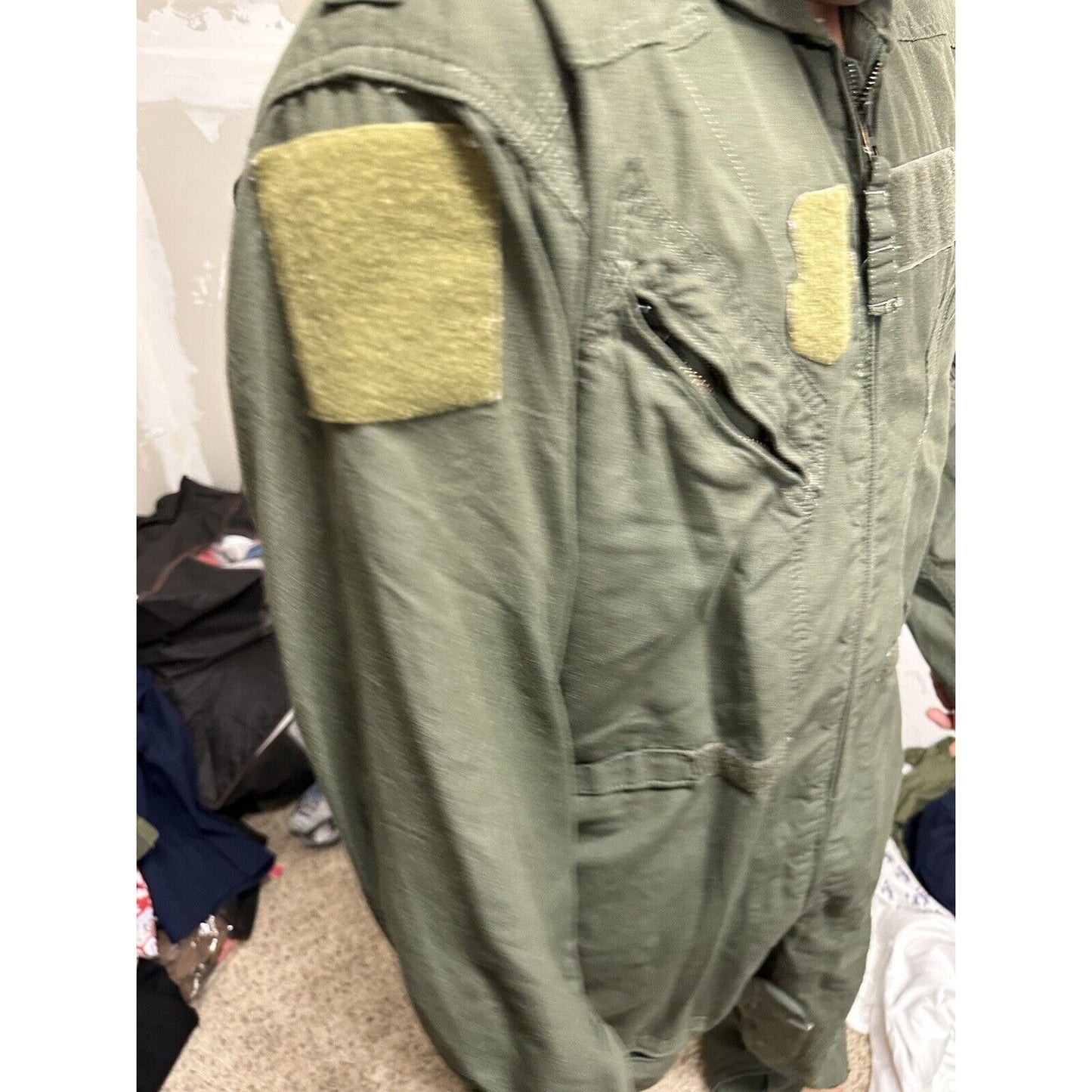 Men’s 42R Summer Fire Resistant USAF Military Uniform Flight Suit Major Rank