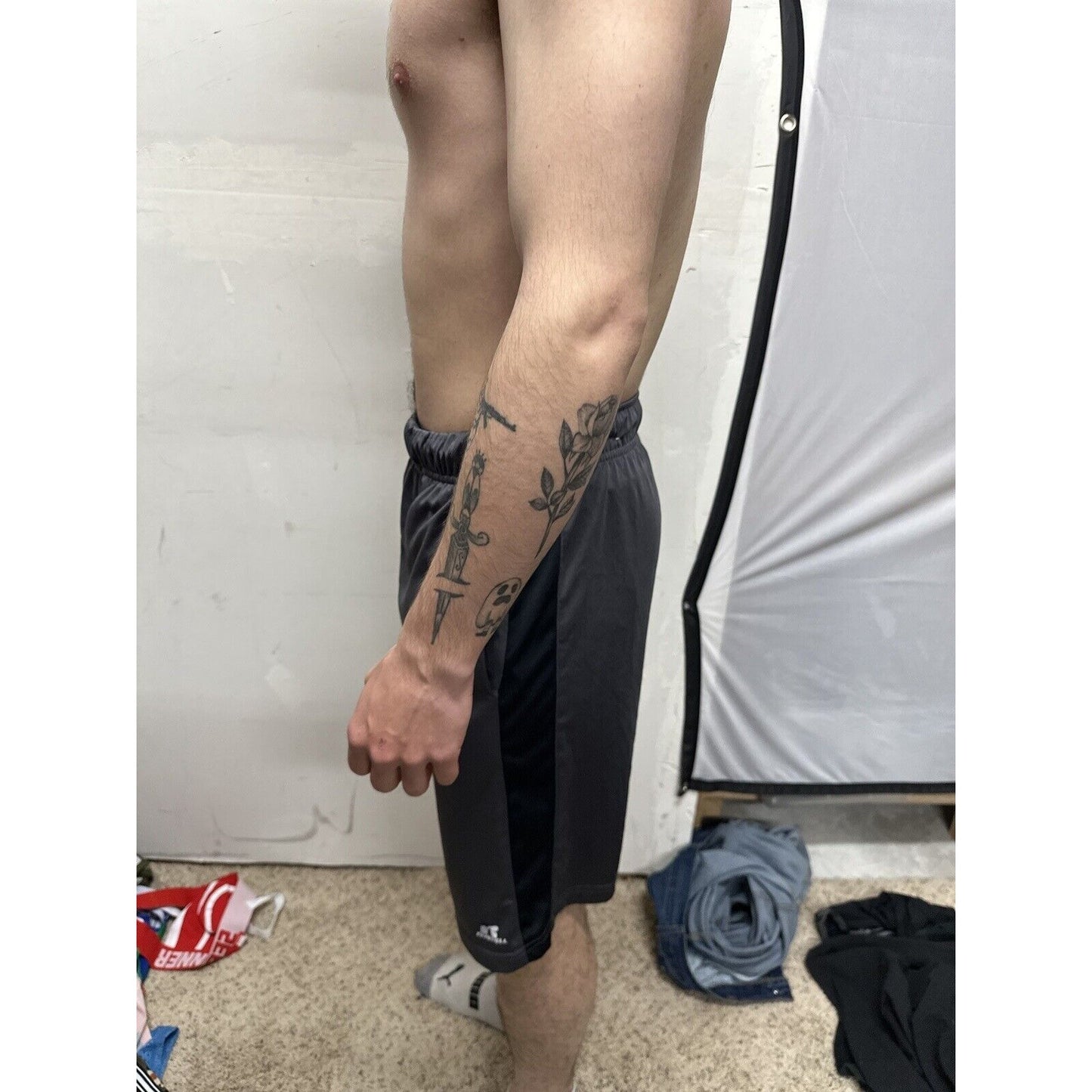 Men’s Gray Russell Athletics Medium Shorts